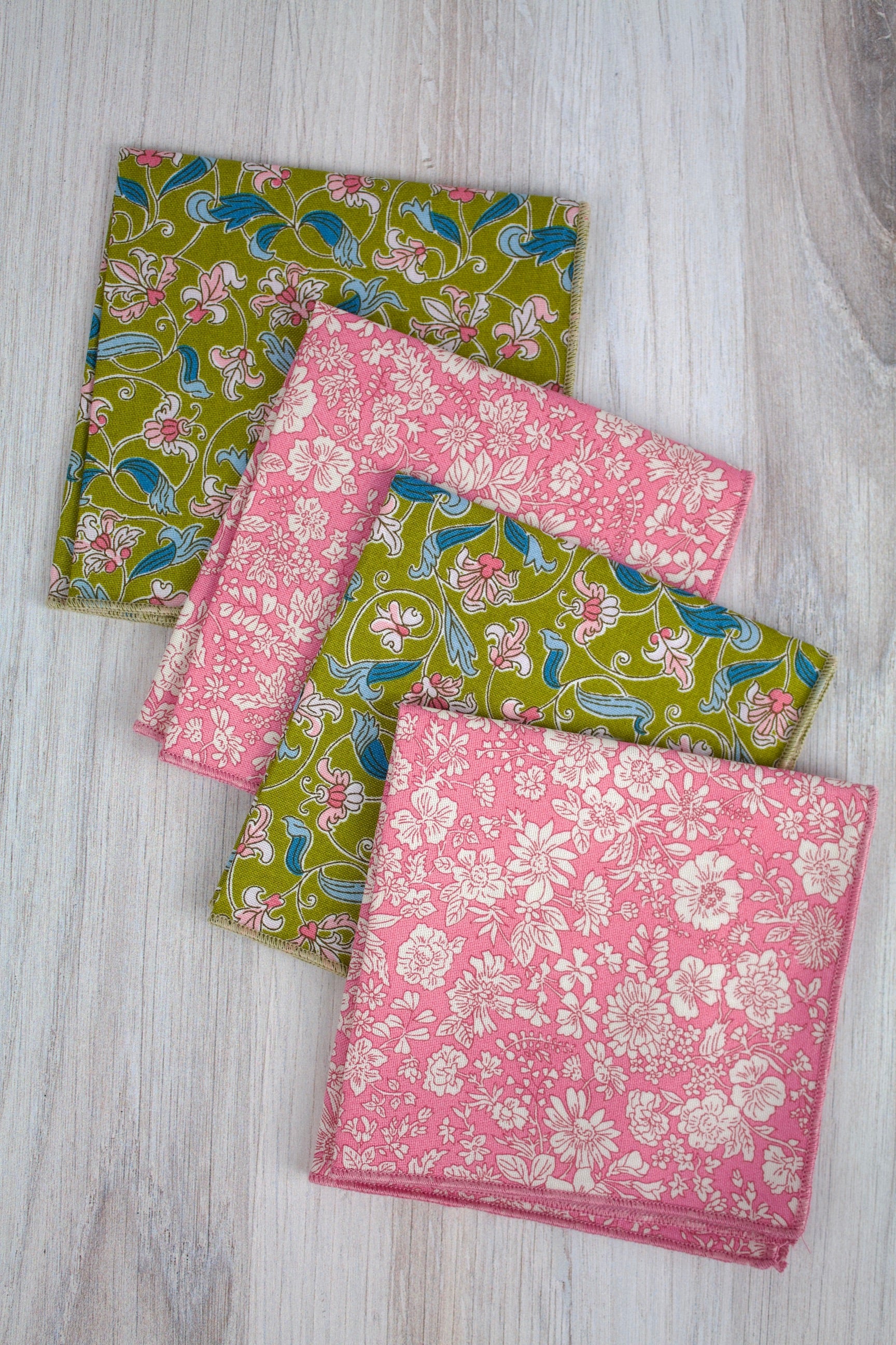 London Parks Pastel Cocktail Napkins (Liberty of London Fabric)