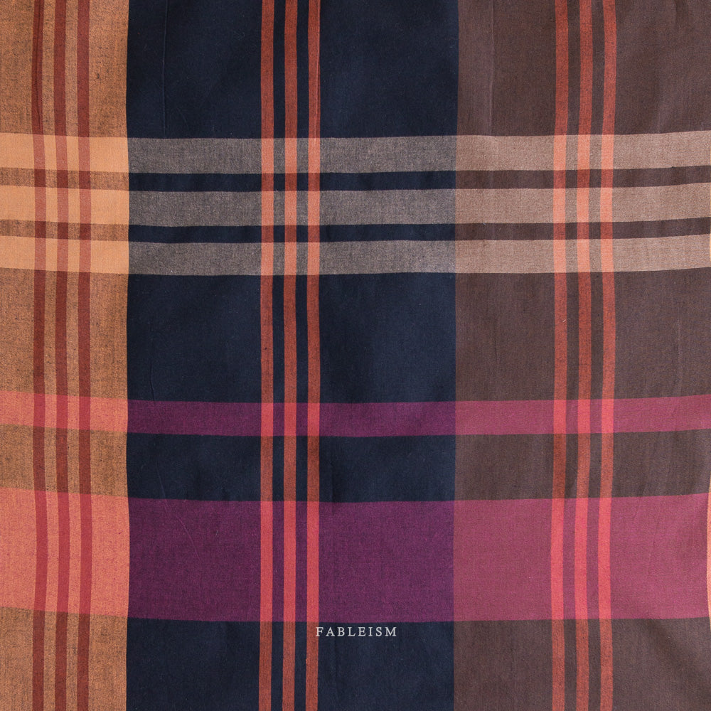 Lumiére Woven Cotton in Mahogany