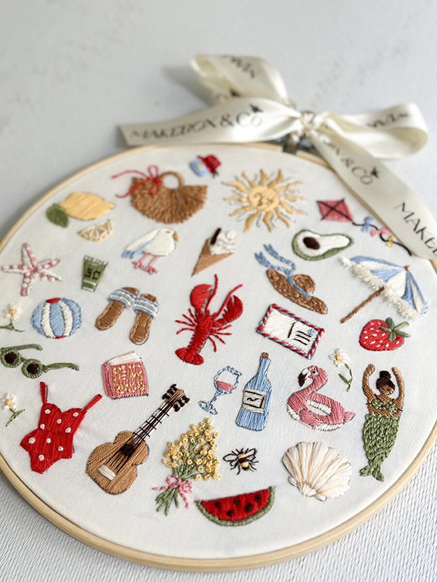 30 Days of Summer Embroidery Kit by Makebox & Co.