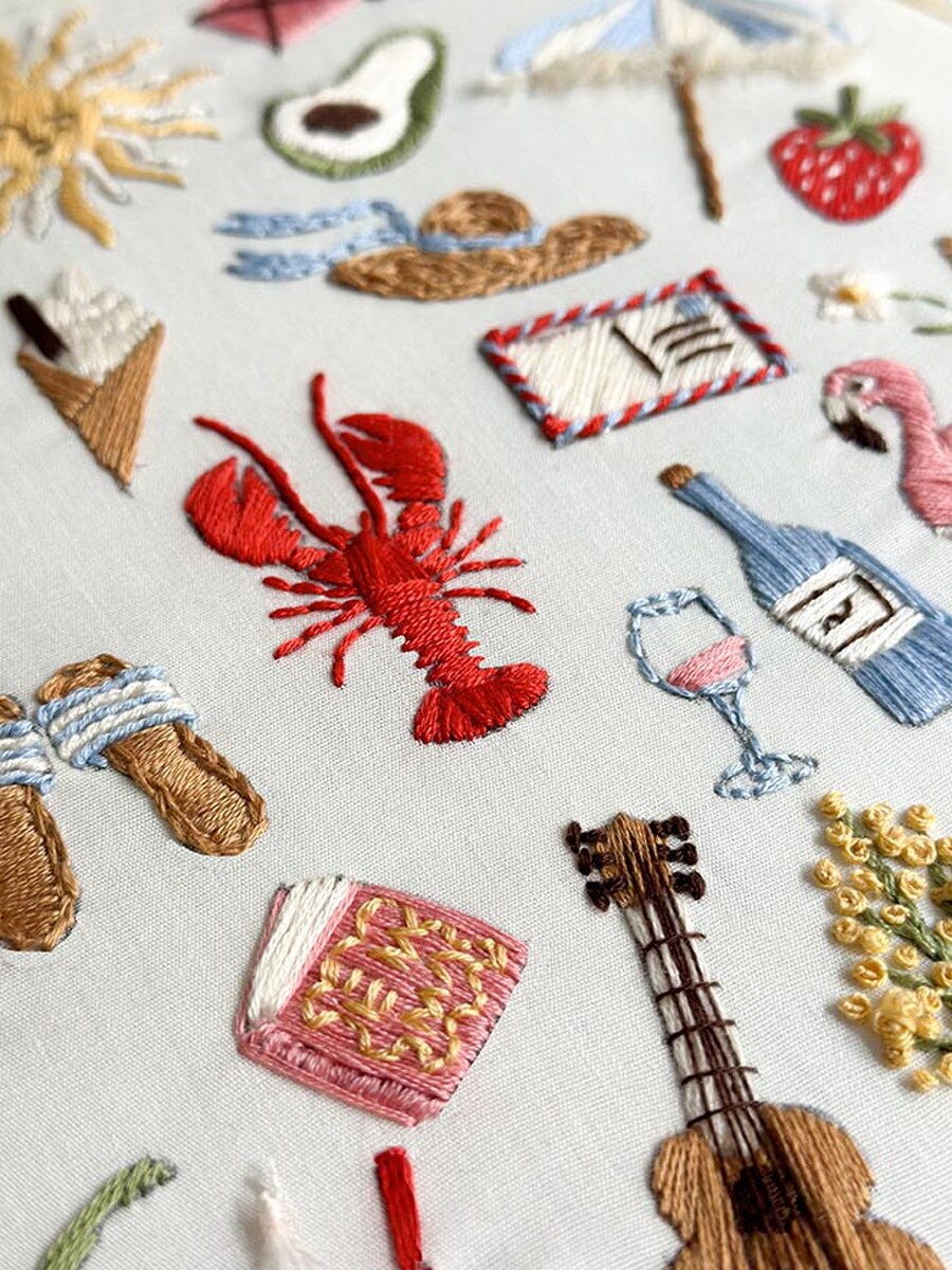 30 Days of Summer Embroidery Kit by Makebox & Co.