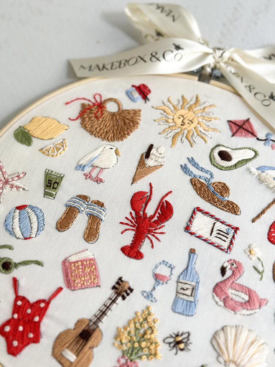 30 Days of Summer Embroidery Kit by Makebox & Co.