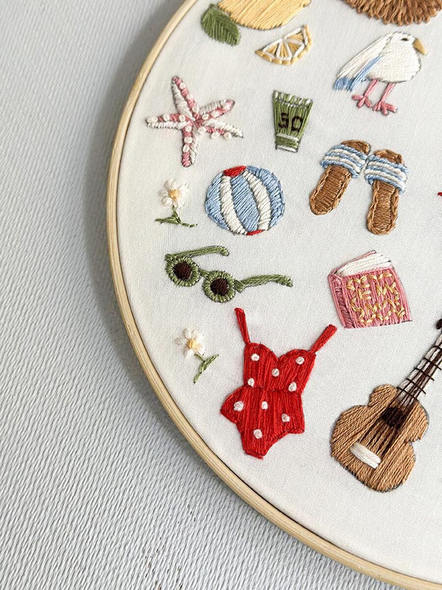 30 Days of Summer Embroidery Kit by Makebox & Co.