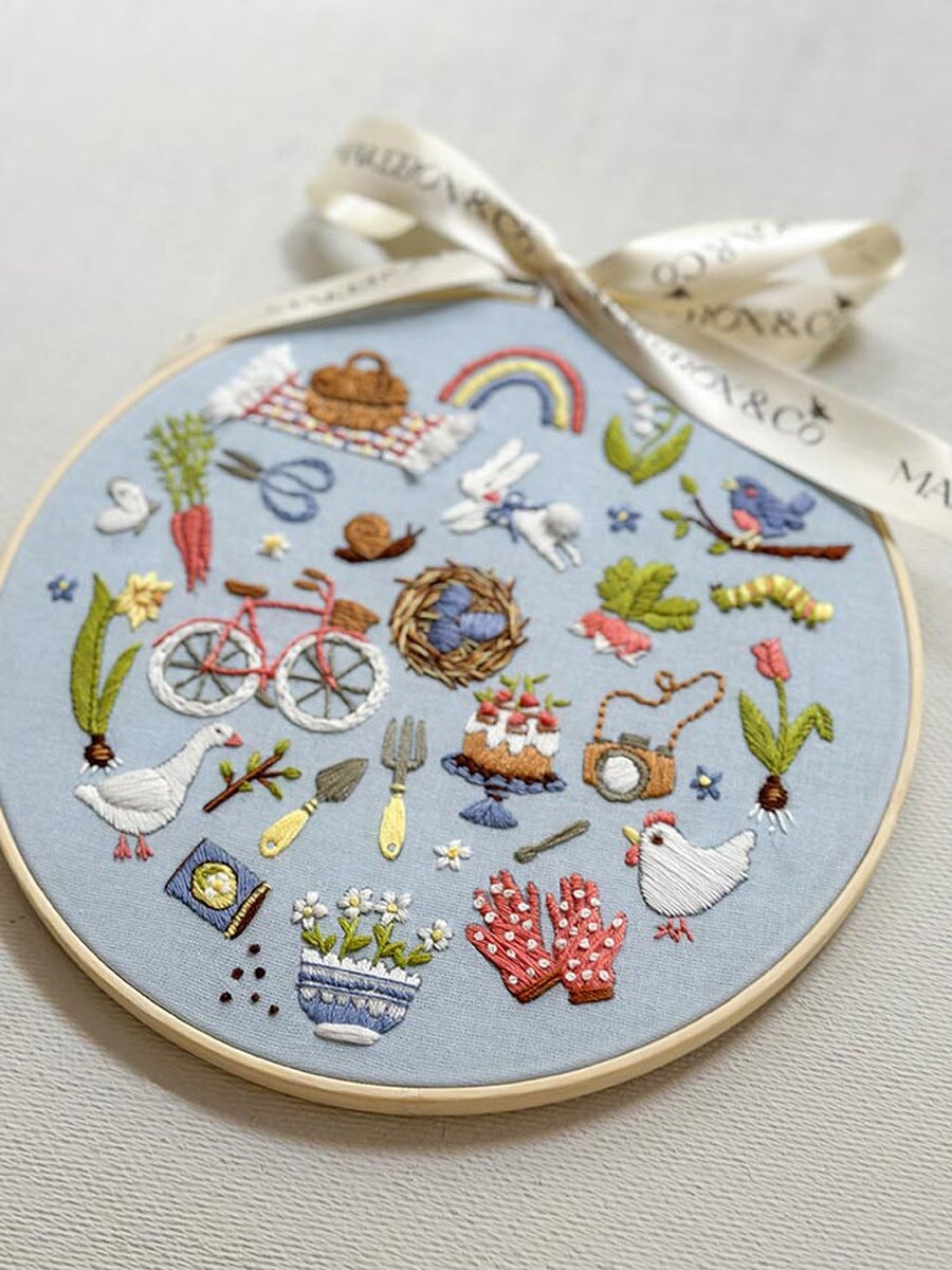 Spring Stitches Embroidery Kit by Makebox & Co.