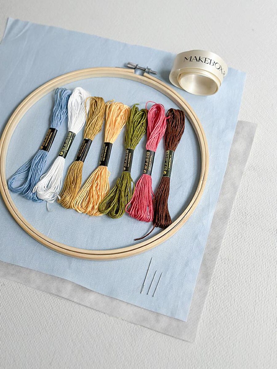 Spring Stitches Embroidery Kit by Makebox & Co.