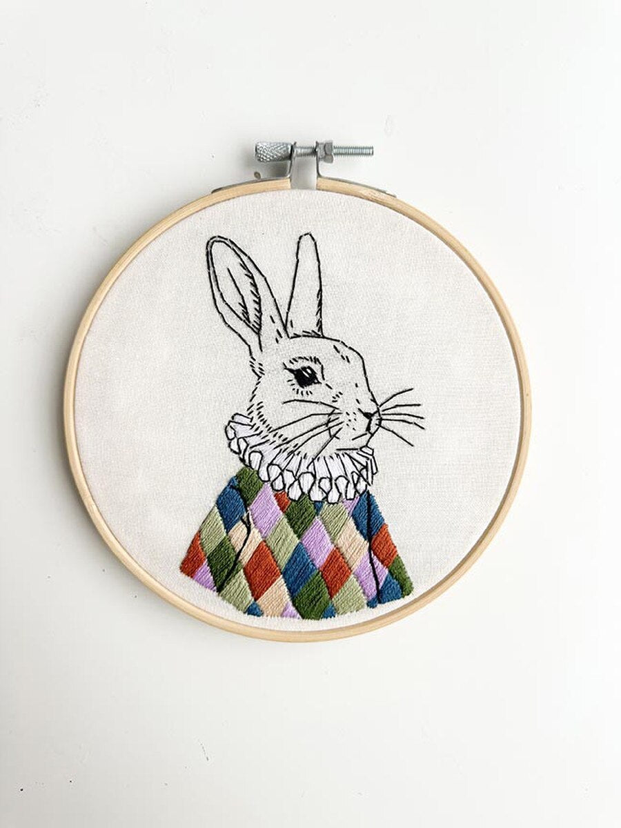 White Rabbit Embroidery Kit by Makebox & Co.