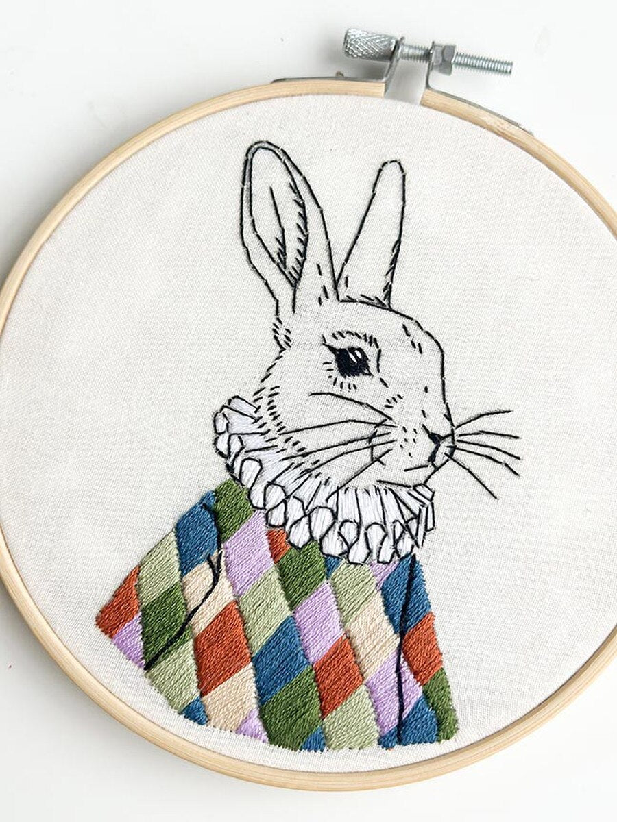 White Rabbit Embroidery Kit by Makebox & Co.