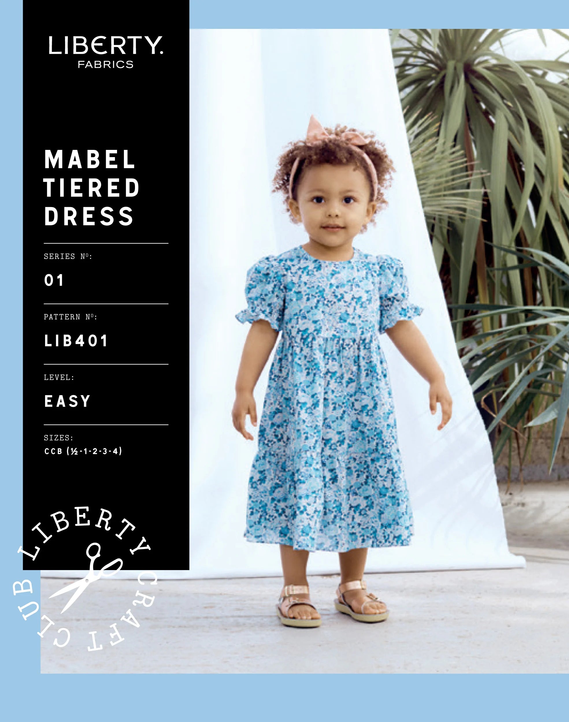 Mabel Tiered Dress Liberty Kids Sewing Pattern