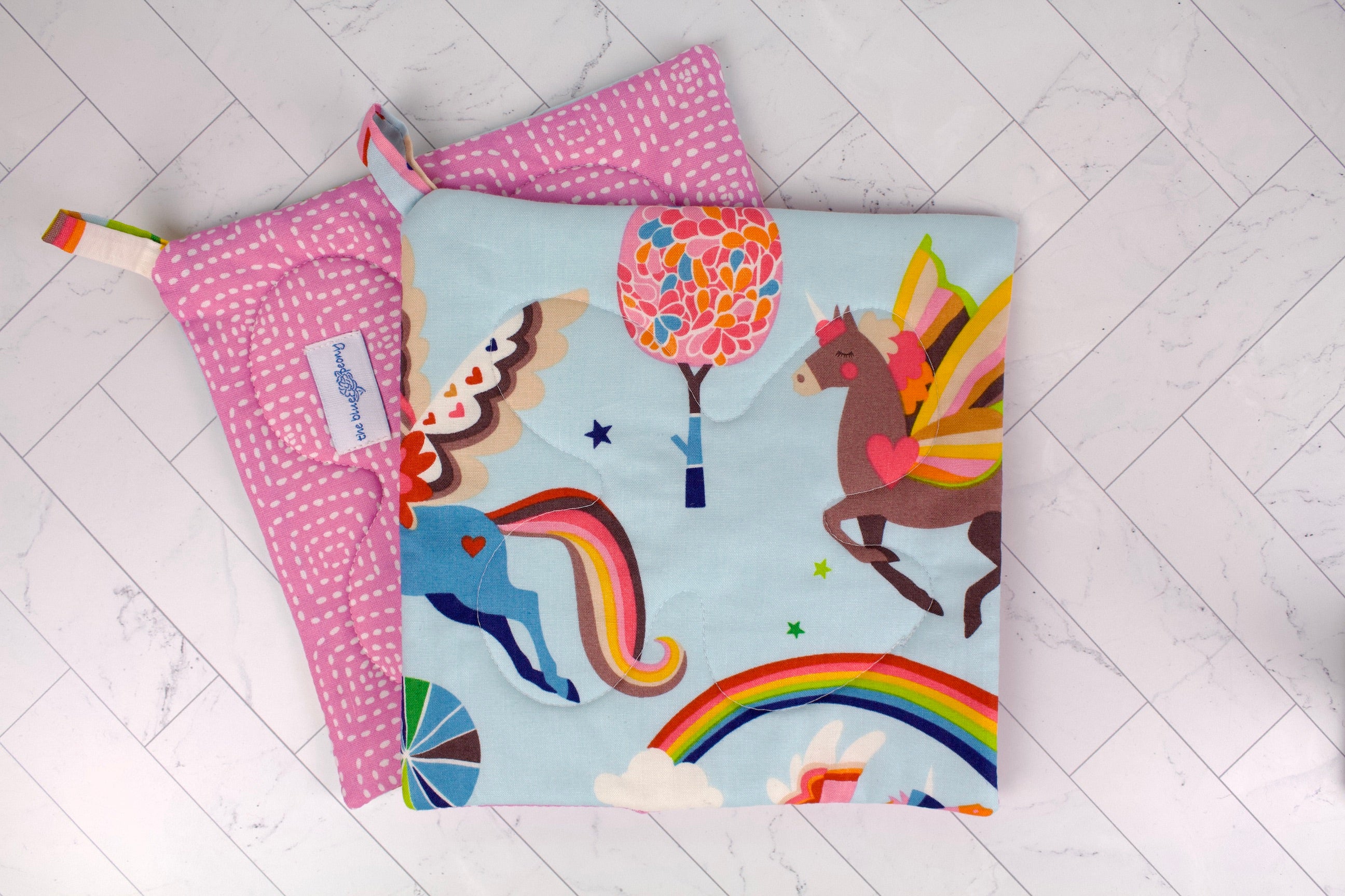 Magic Unicorn Rainbows Potholder