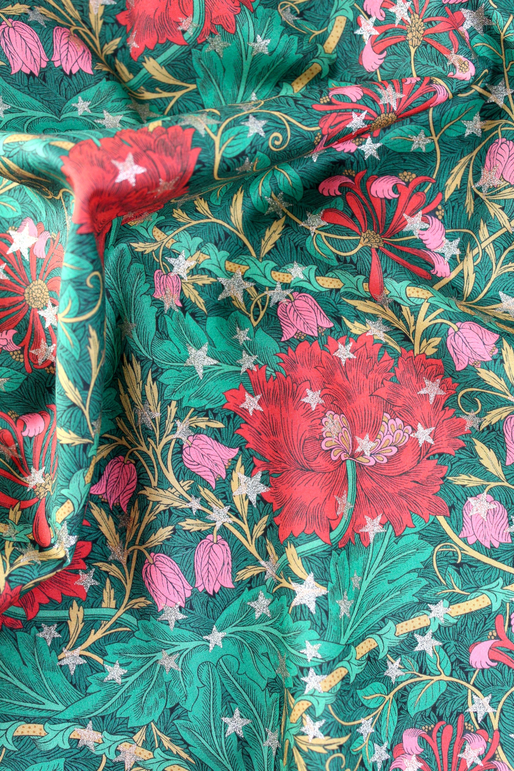 March Sparkle Liberty Tana Lawn™ Kerchief in Red