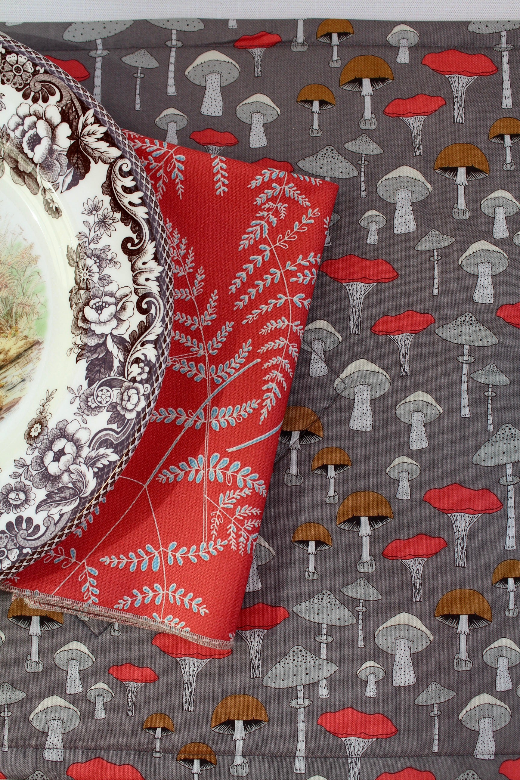 Morally Grey Mushrooms Placemats
