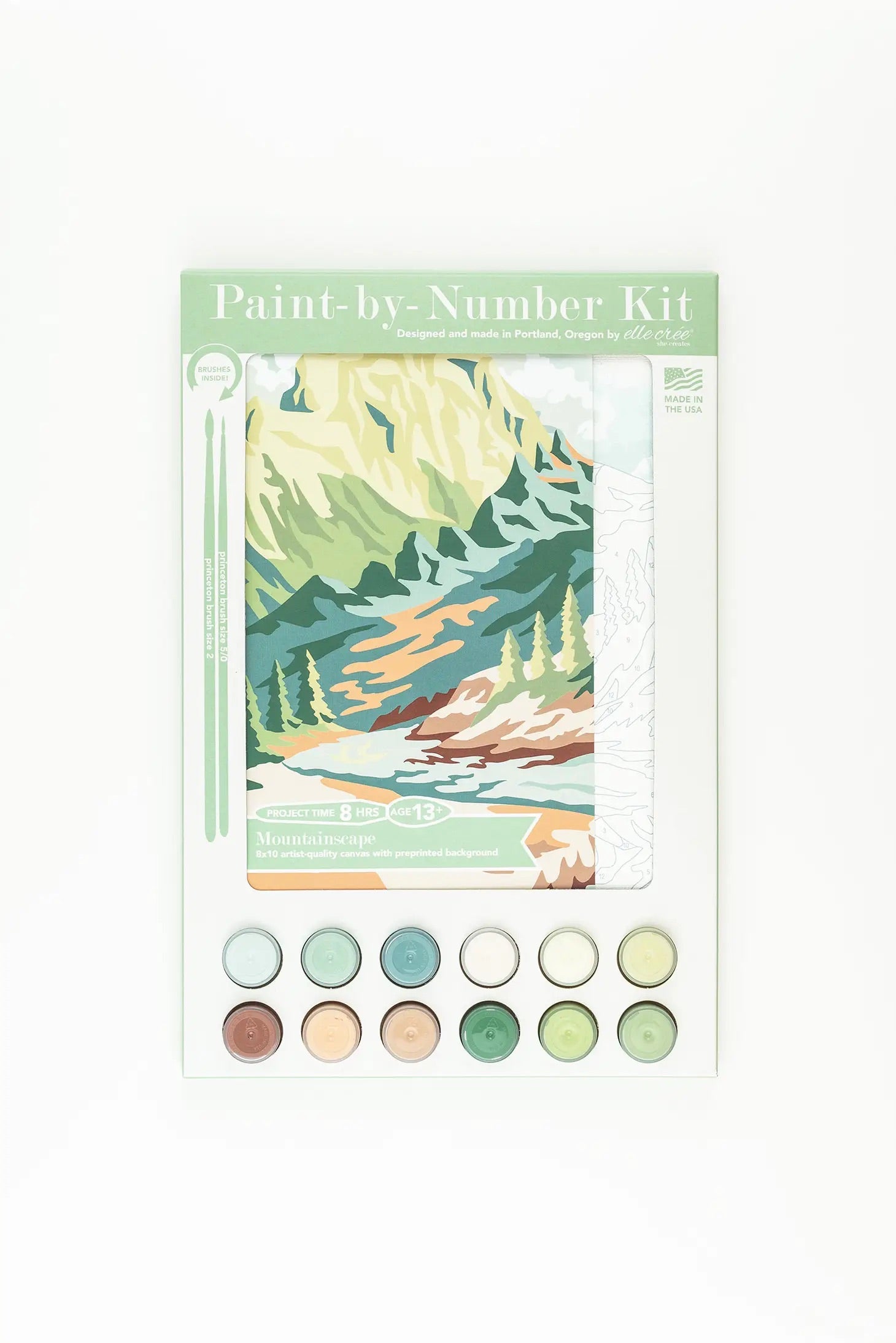 Mountainscape Paint-by-Number Kit