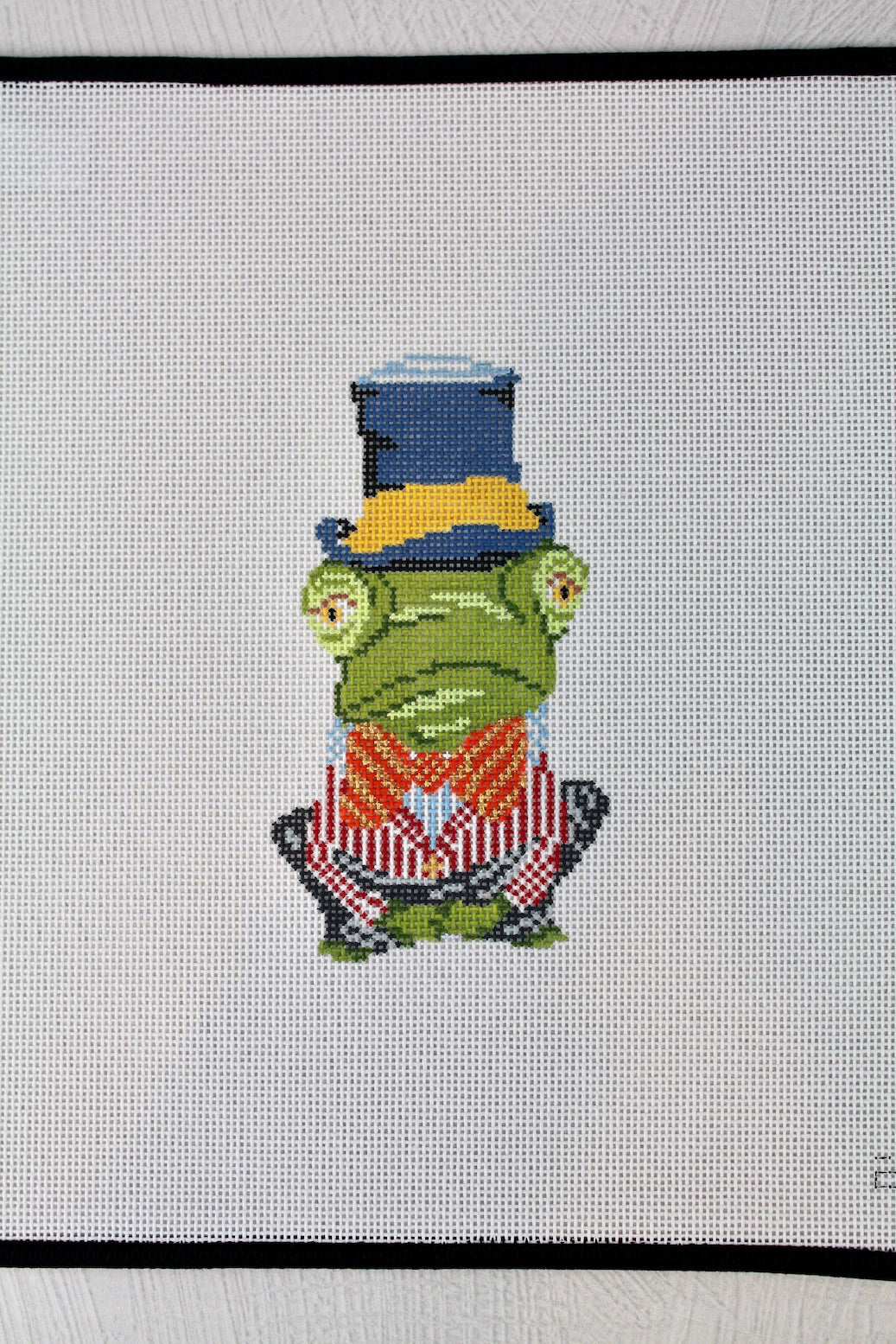 Rupert the Frog Needlepoint Canvas
