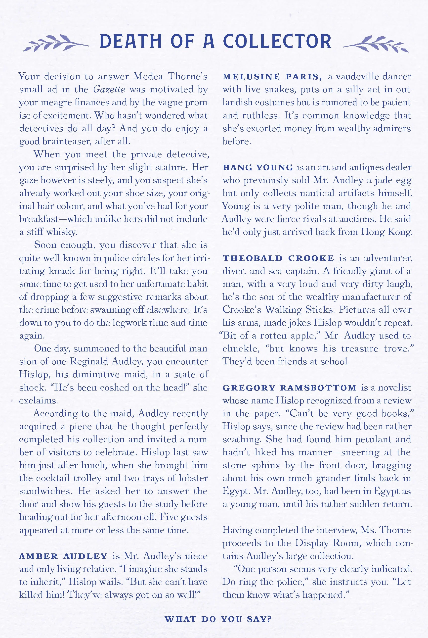 Murder Most Puzzling: Death of a Collector