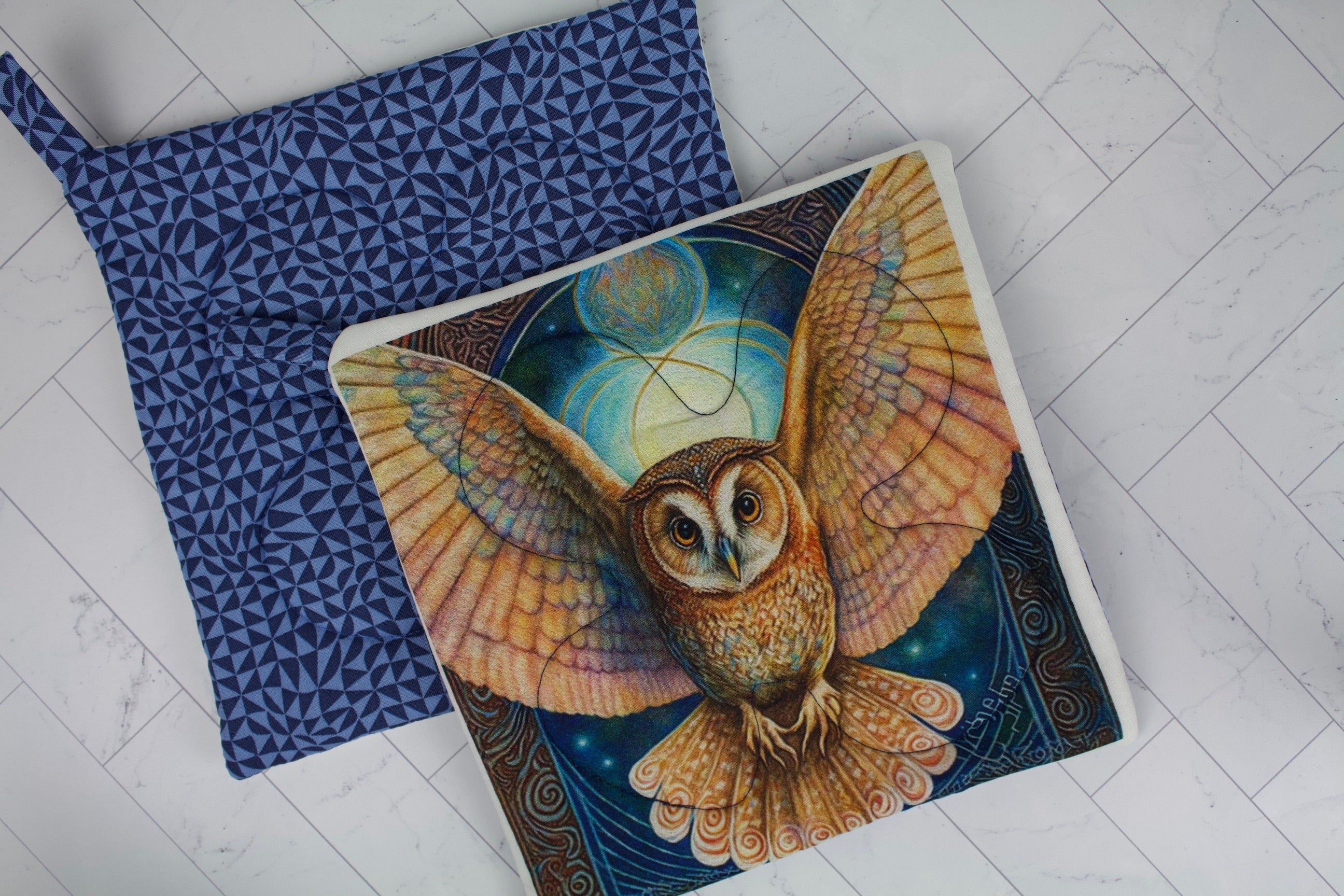 Mystic Owls Potholder