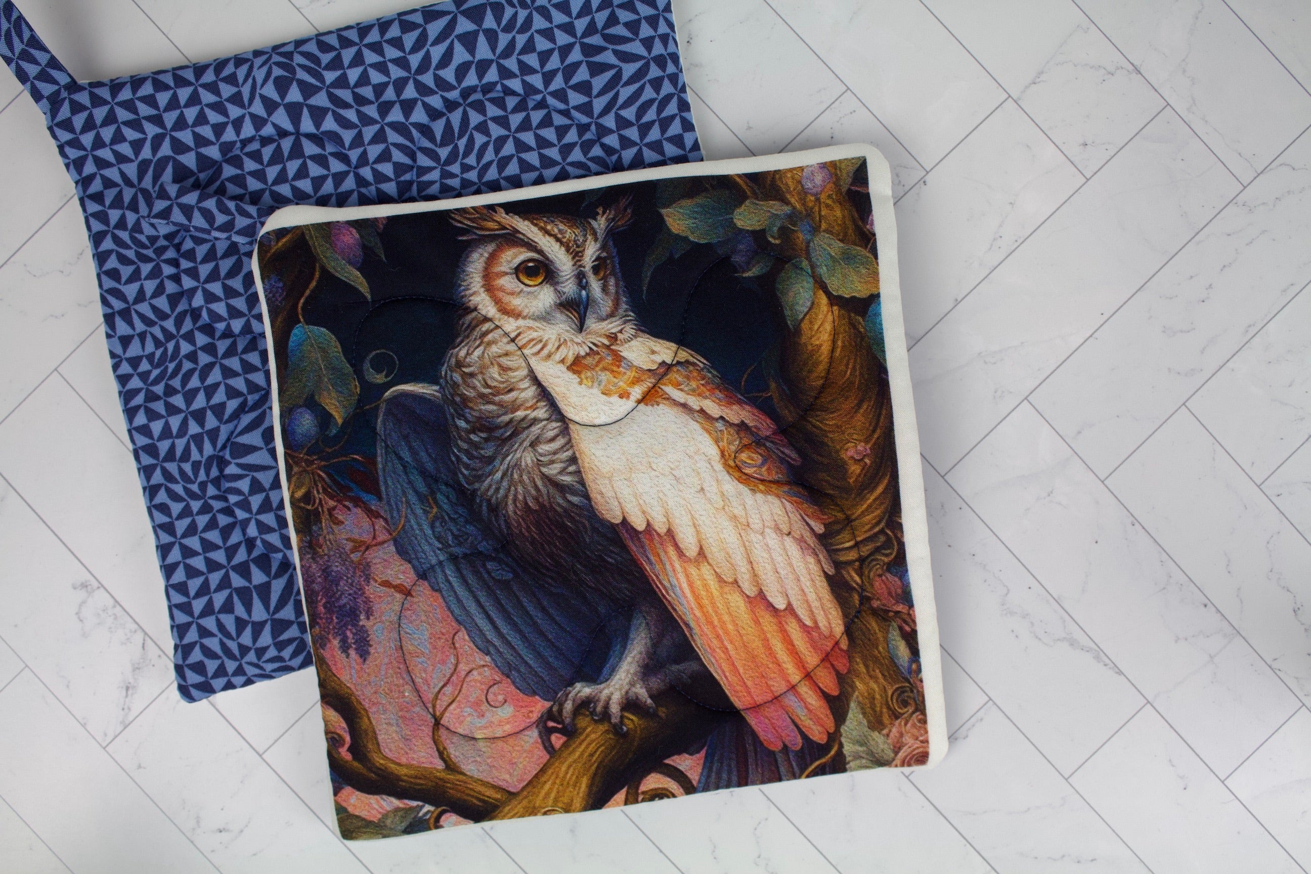 Mystic Owls Potholder