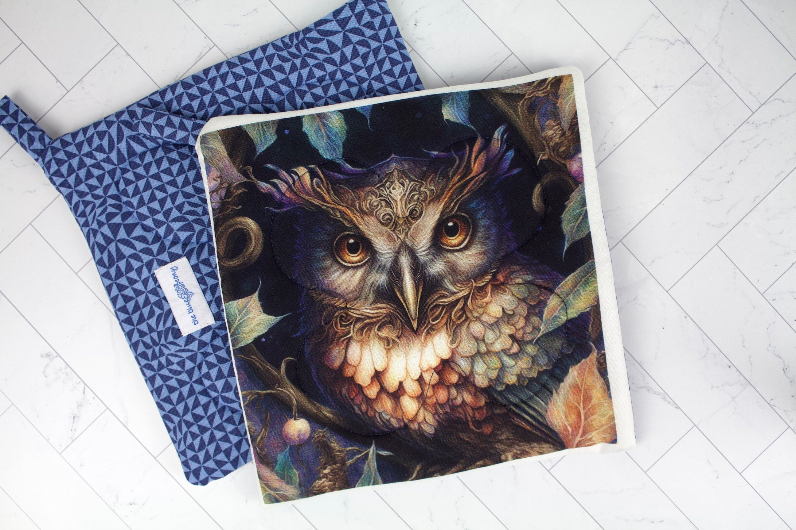 Mystic Owls Potholder