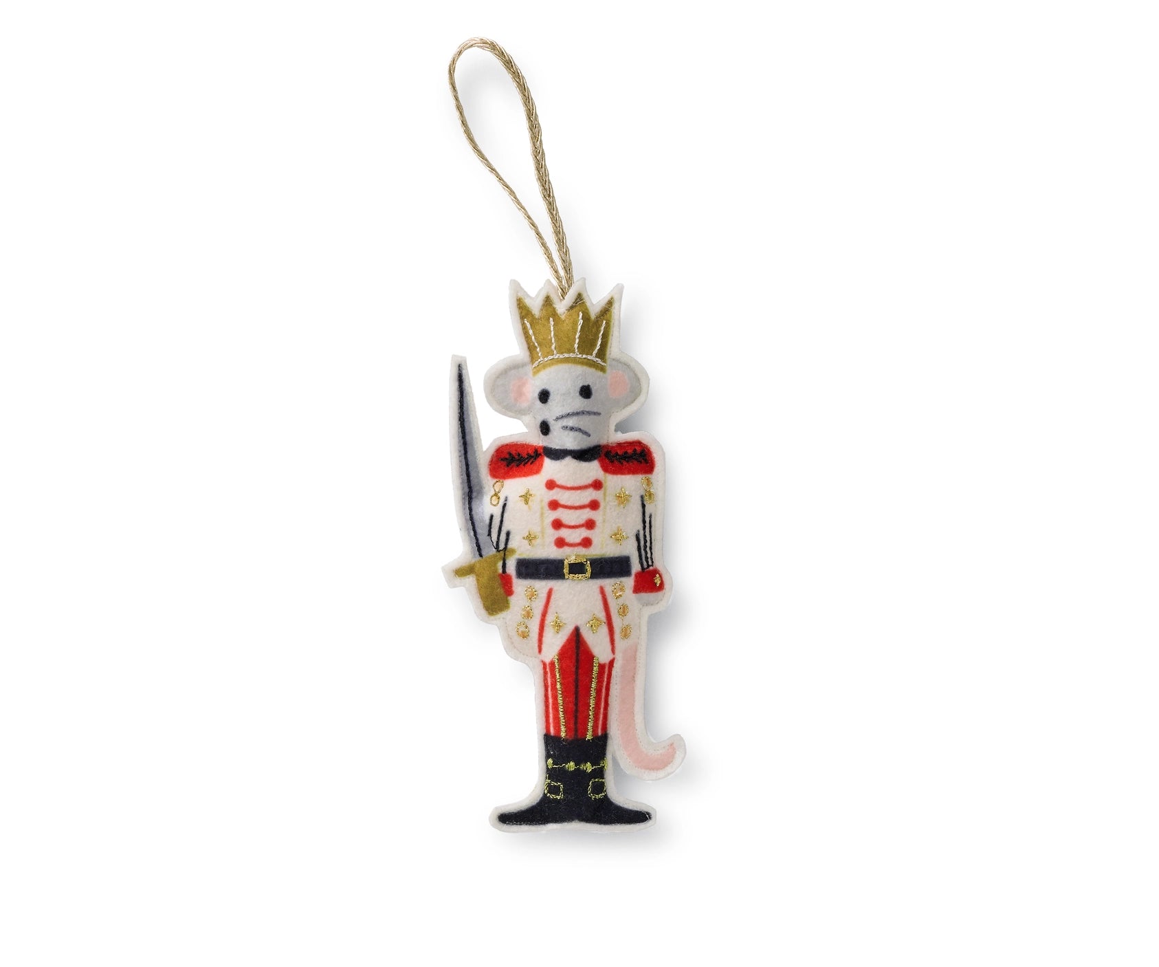 Nutcracker Set of 3 Felt Ornaments