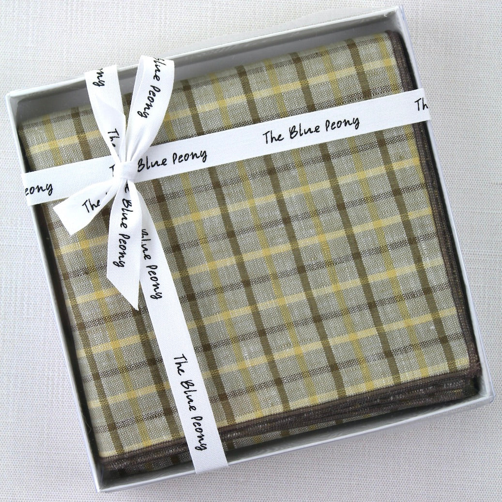 Oatmeal Italian Linen Kerchief