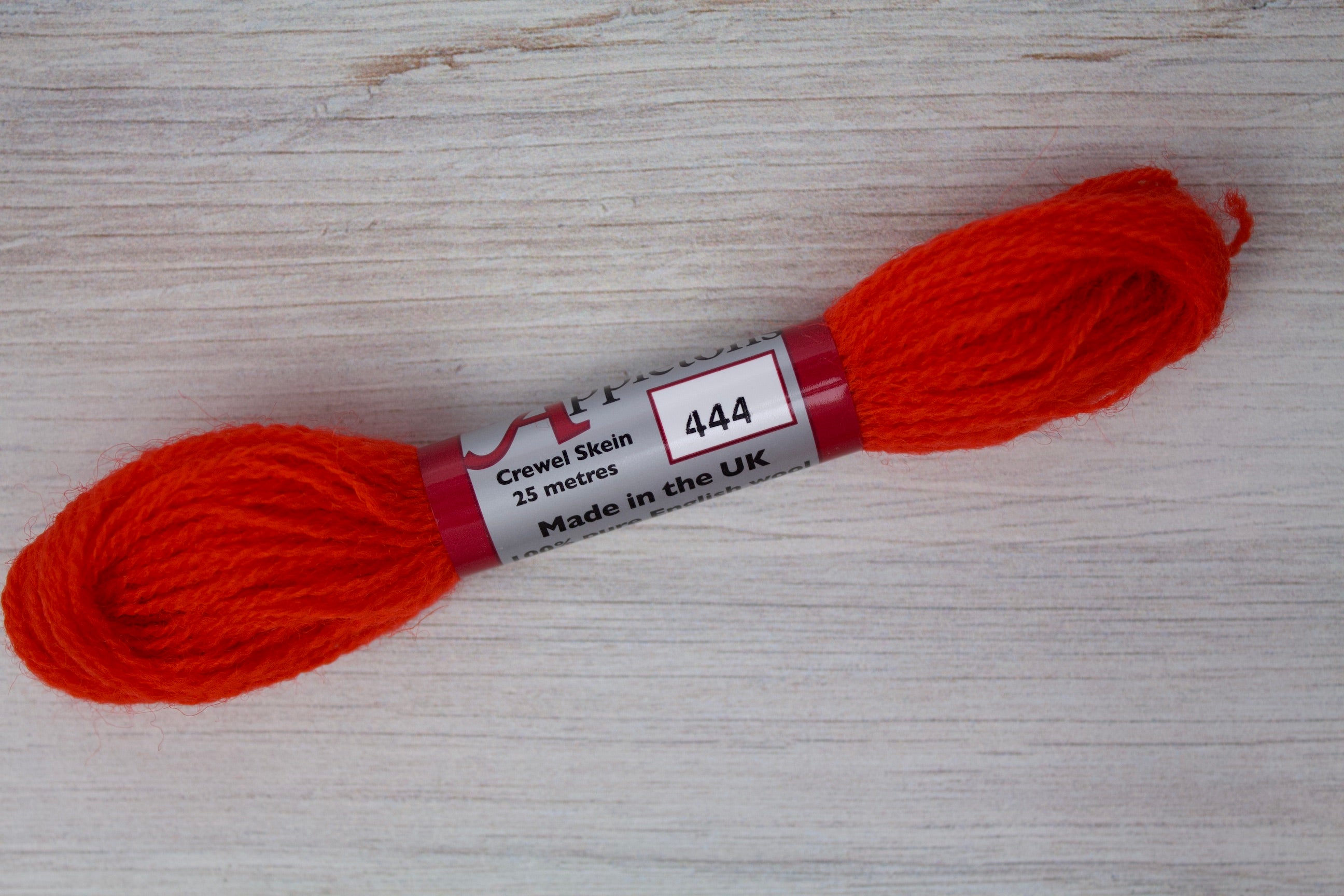 Individual Appletons Crewel Wool Skeins from the Orange Red Colorway