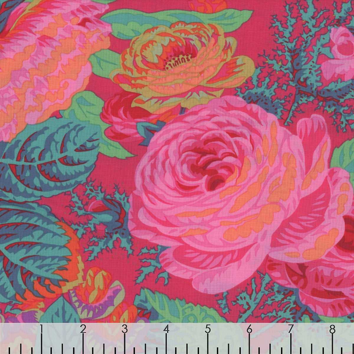 Floral Burst Red by Kaffe Fasset Collective Fabrics