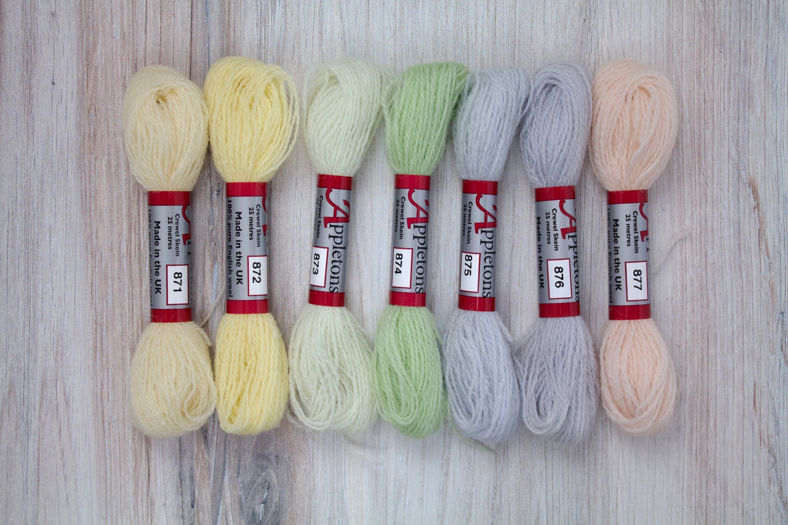 Individual Appletons Crewel Wool Skeins from the Pastel Shades Colorway (87)