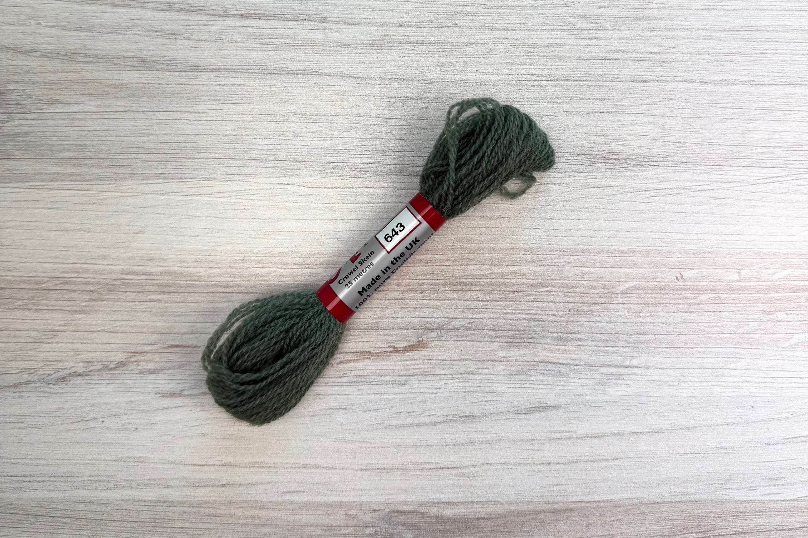 Individual Appletons Crewel Wool Skeins from the Peacock Blue Colorway
