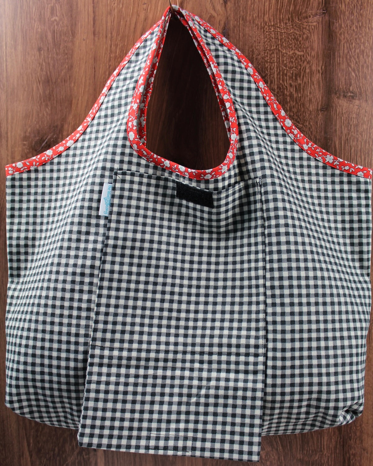 Picnic Gingham Folding Shopping Tote