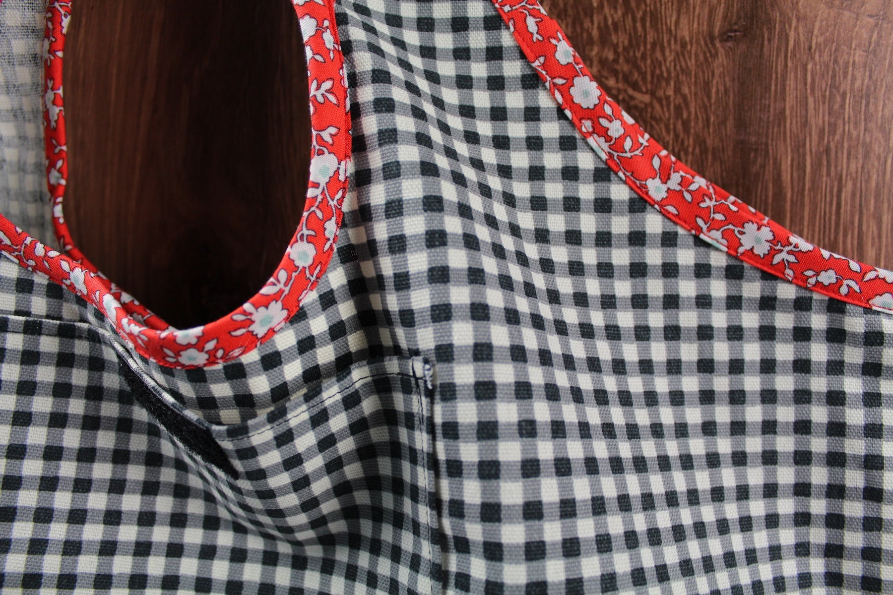 Picnic Gingham Folding Shopping Tote