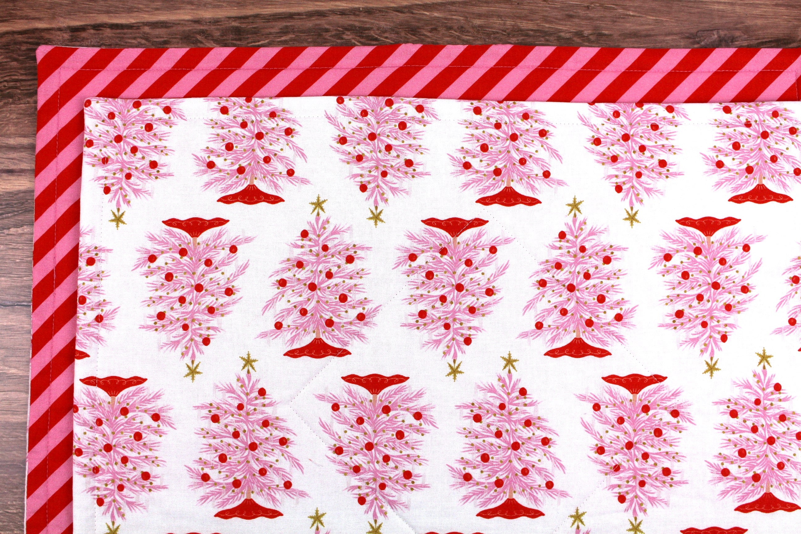 Pink Christmas Trees Placemats