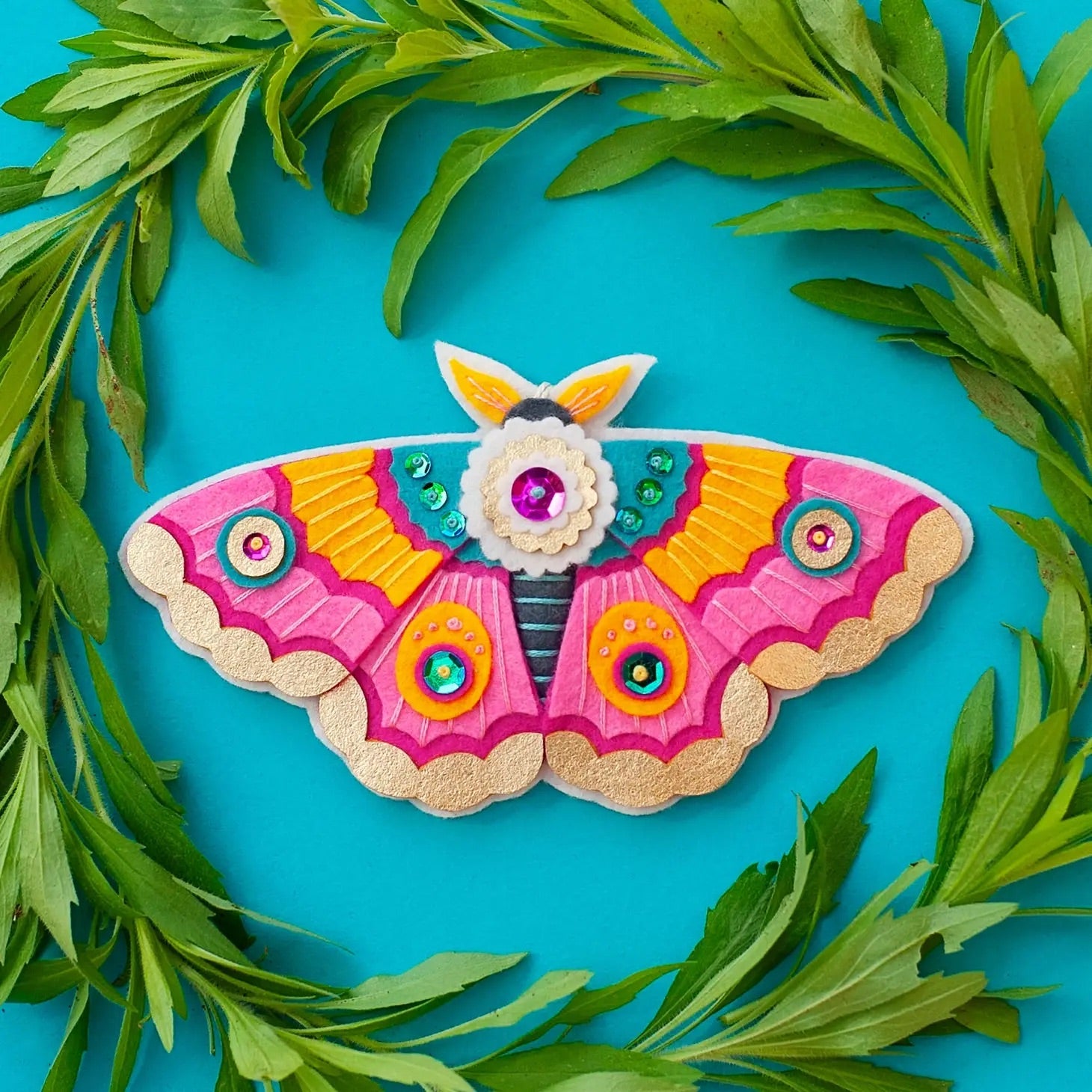 Pink Moth Felt Craft Kit — The Blue Peony