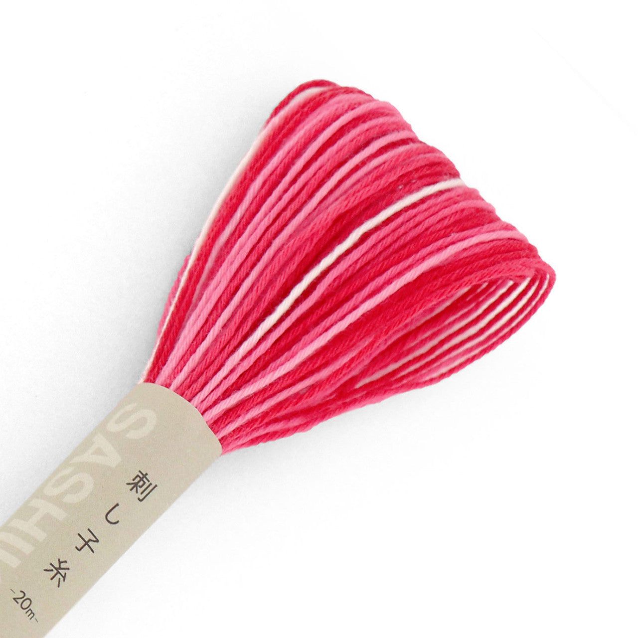 Olympus Sashiko Thread - Pink Red Variegated (#54)