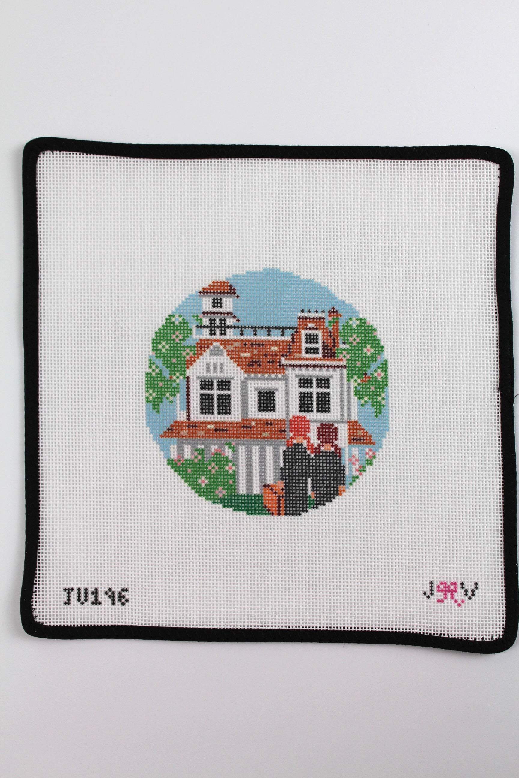 Practical Magic Round Needlepoint Canvas