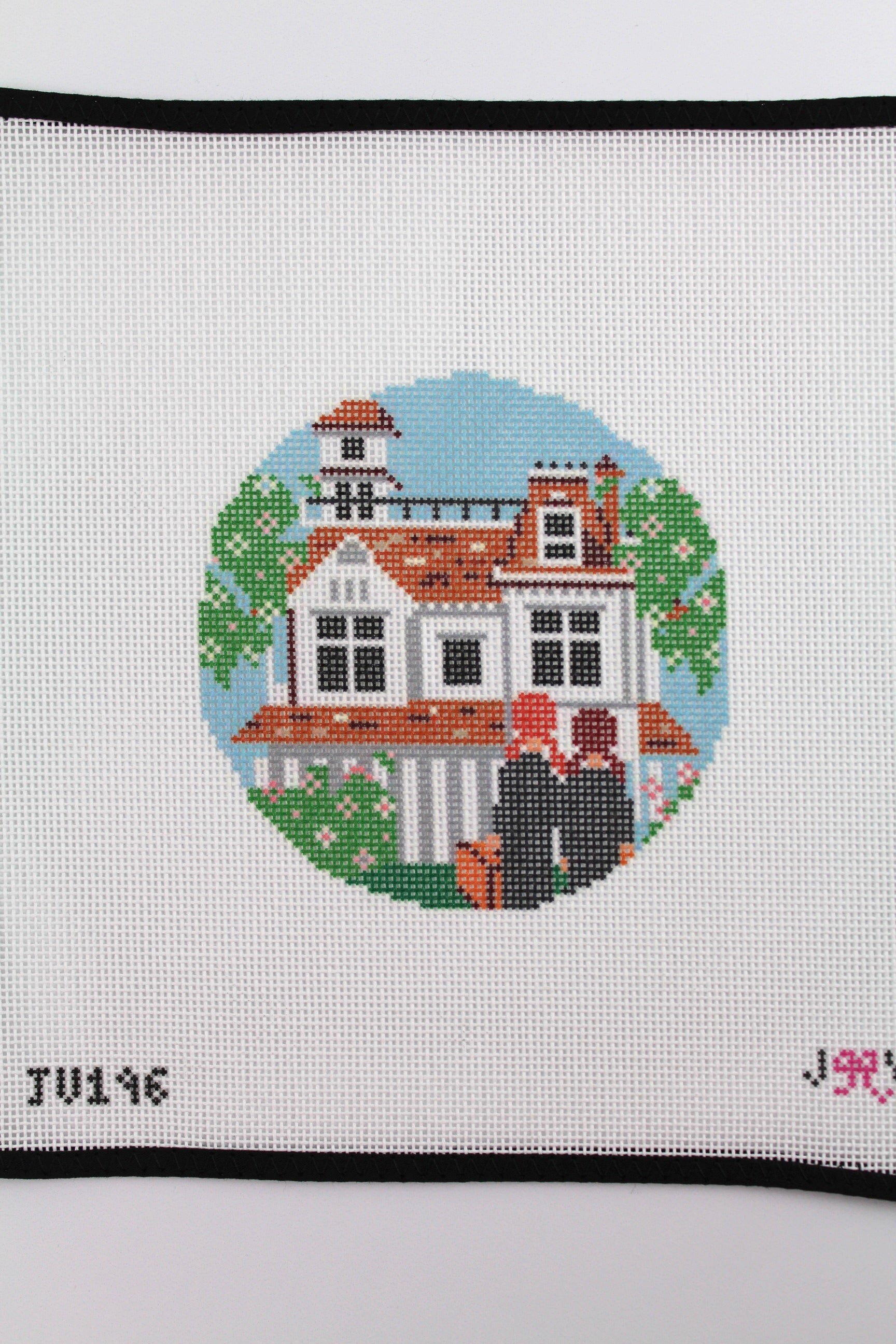 Practical Magic Round Needlepoint Canvas