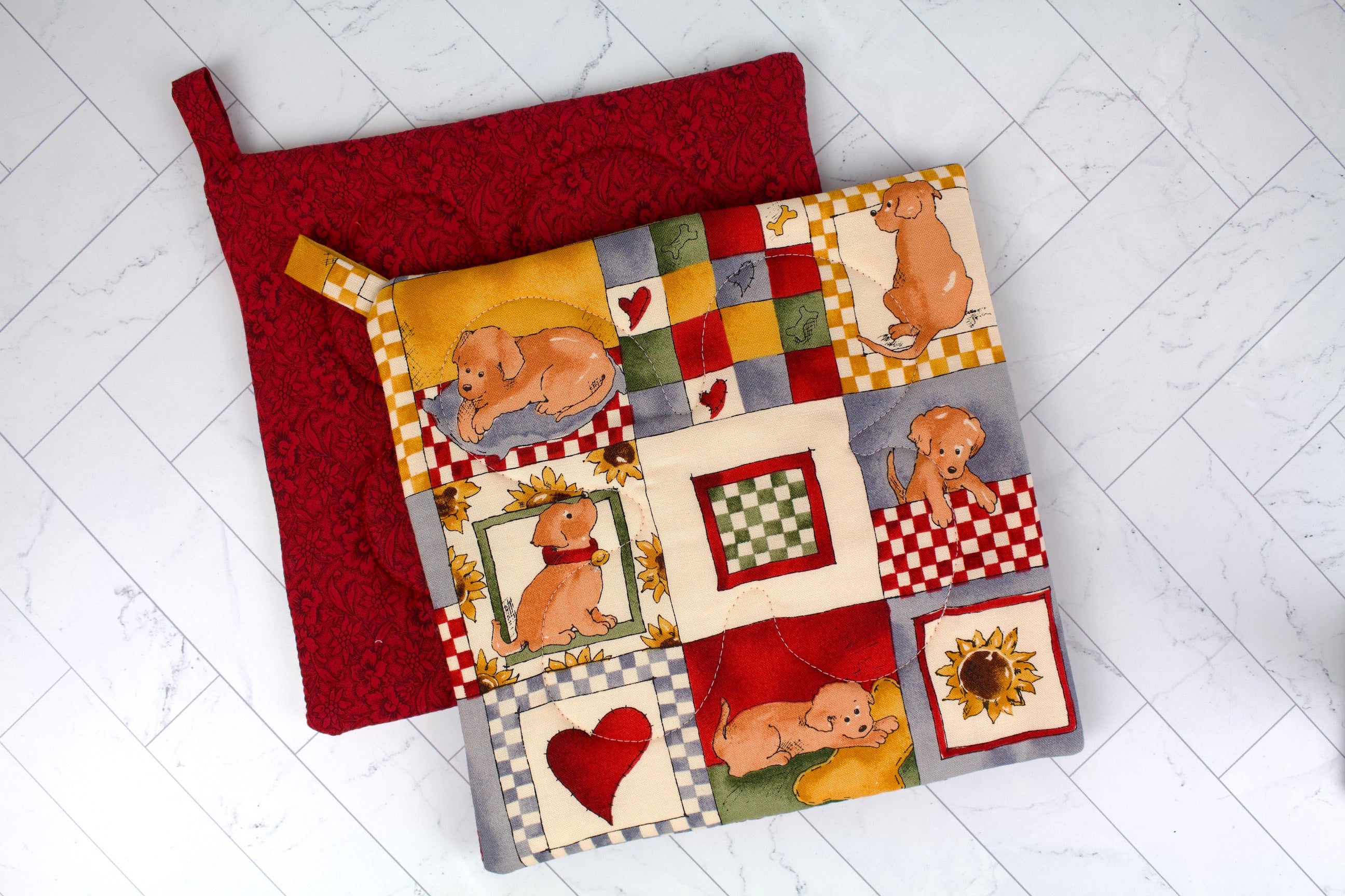 Puppy Love Potholder