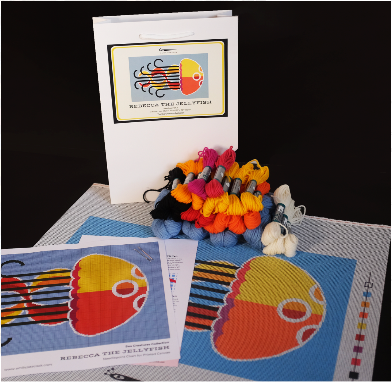 Rebecca The Jellyfish Needlepoint Kit