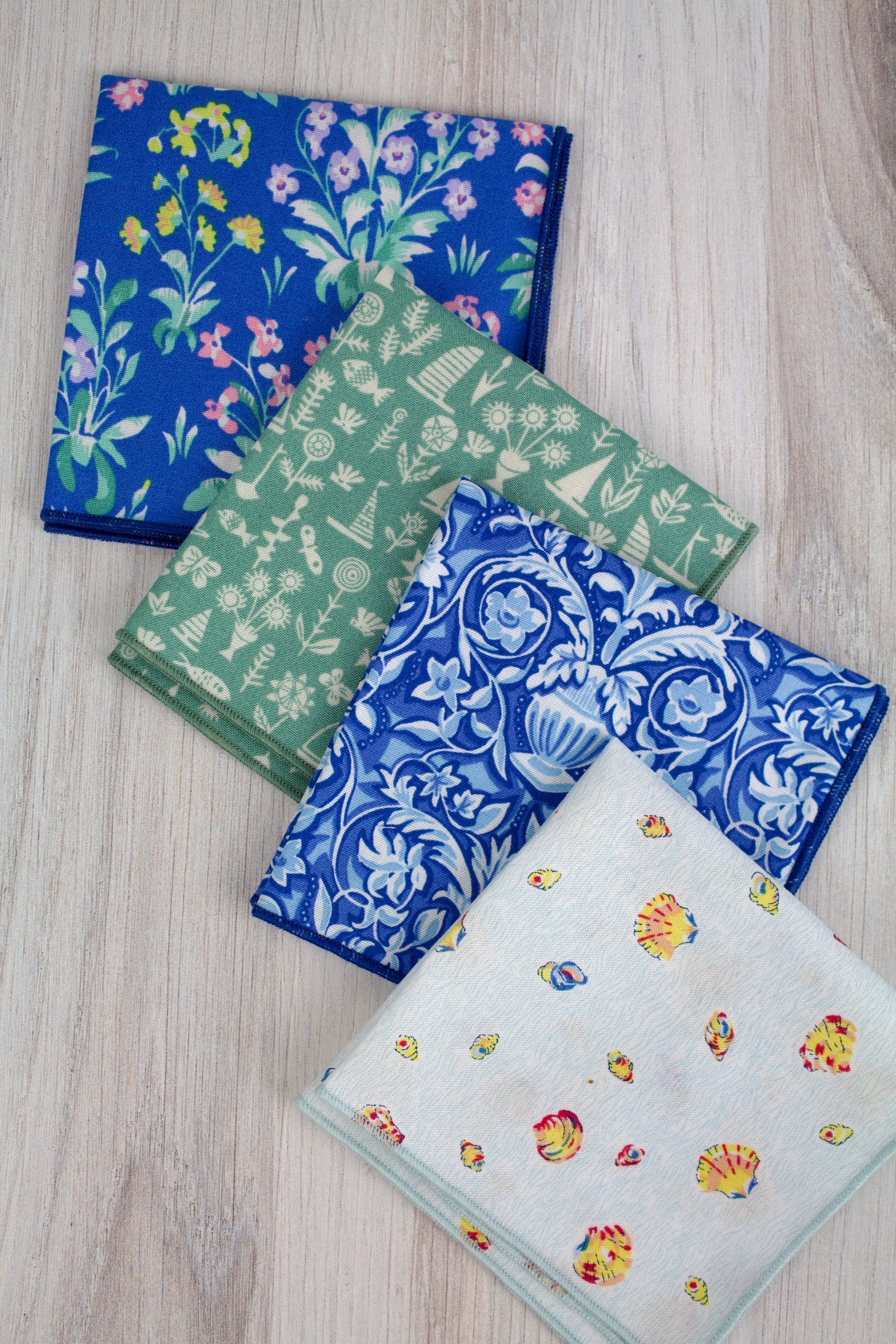 Riviera Sea Life Cocktail Napkins (Liberty of London Fabric)