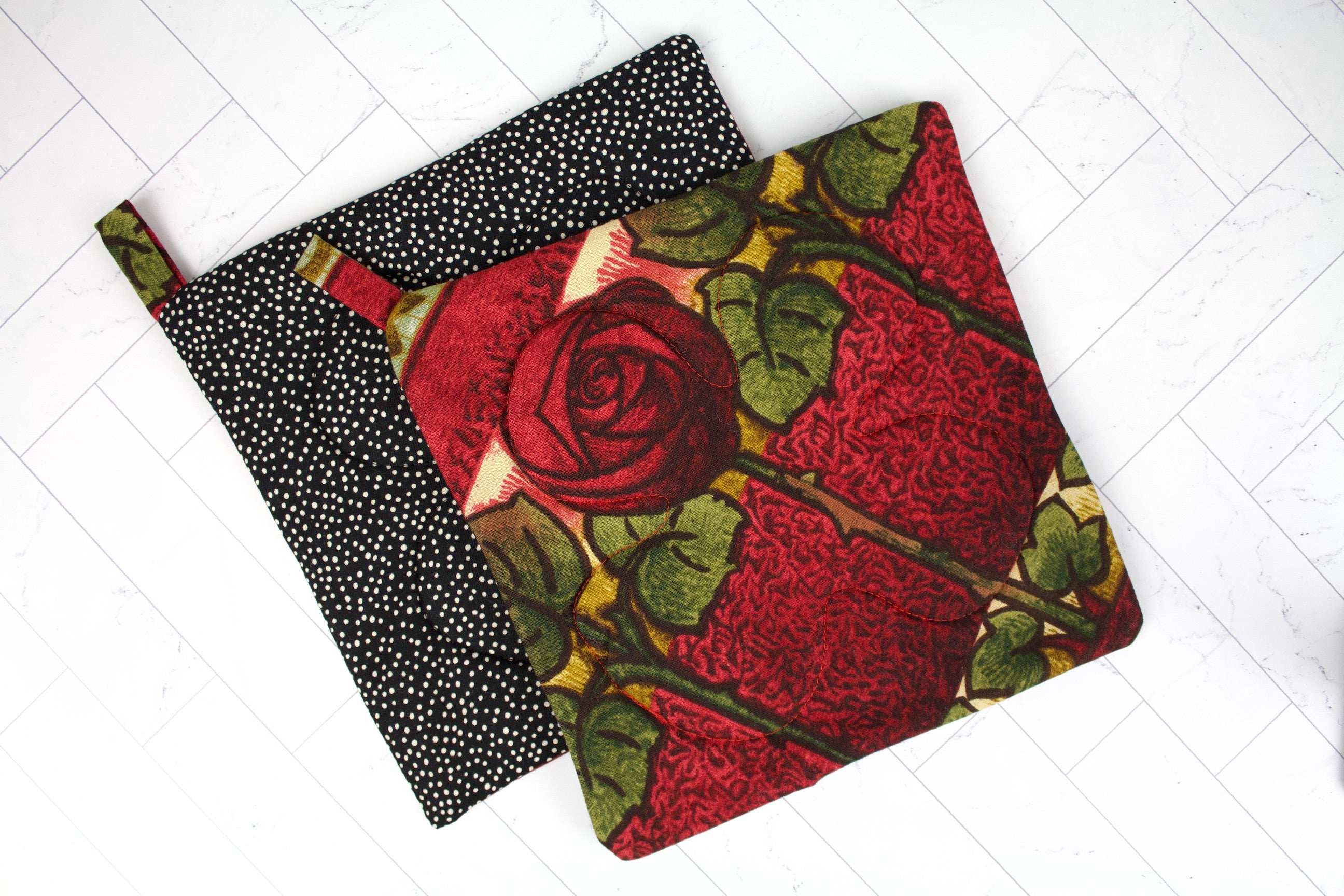 Rose Garden Potholder