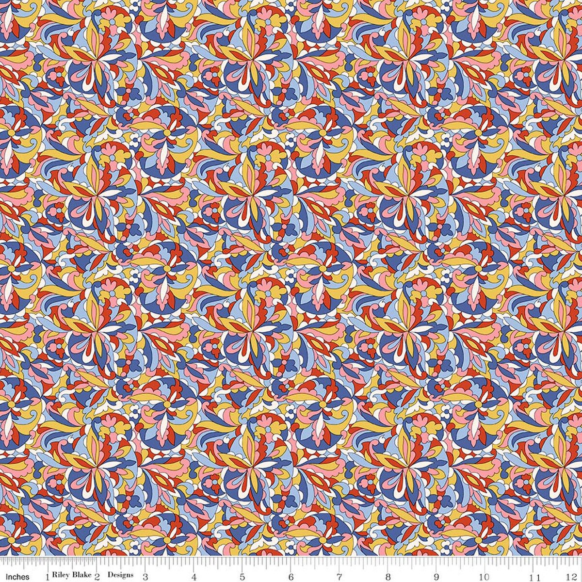 Swirling Kaleidoscope (A) by Liberty Fabrics