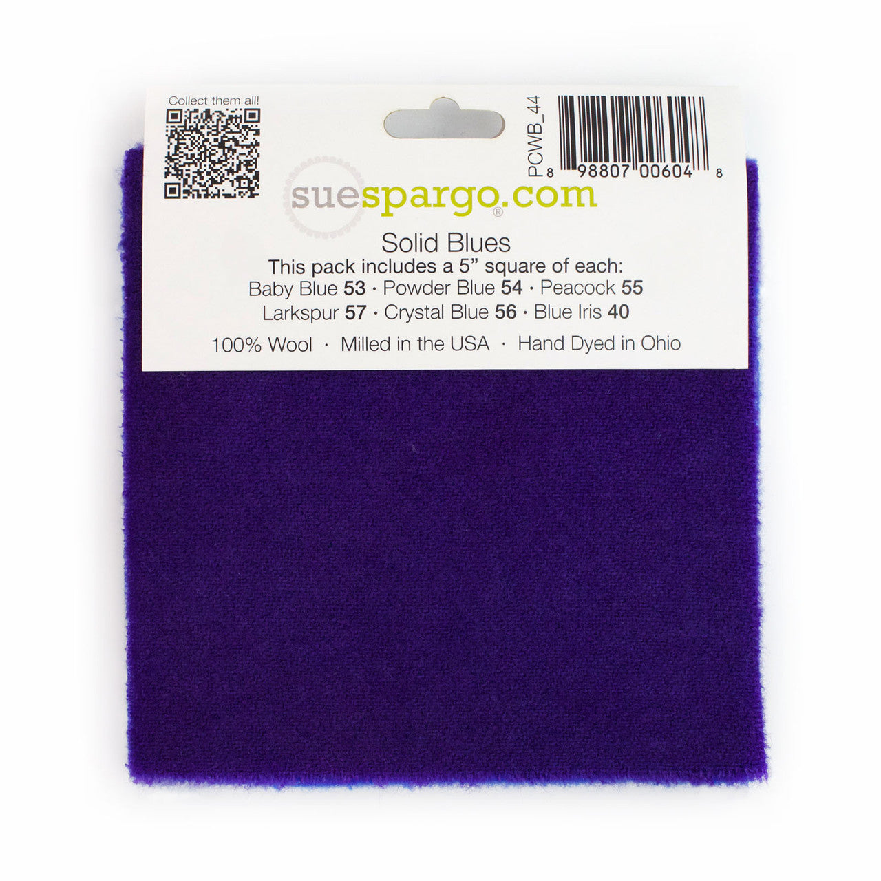 Blue Paint Chips Wool Bundle by Sue Spargo