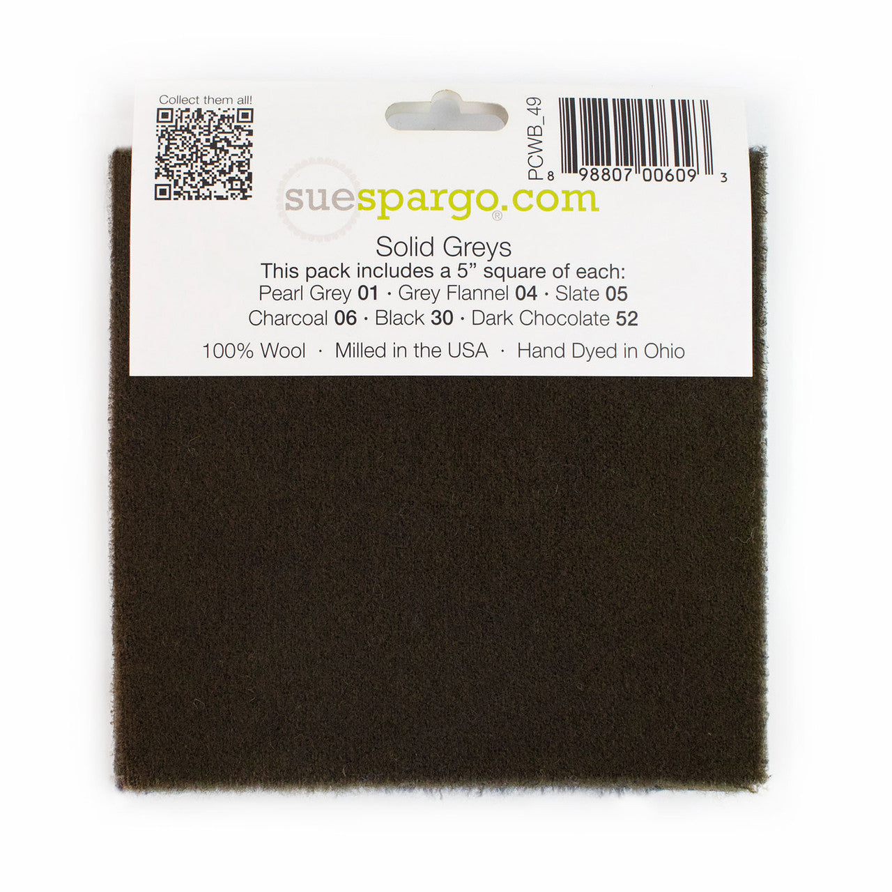 Grey Paint Chips Wool Bundle by Sue Spargo