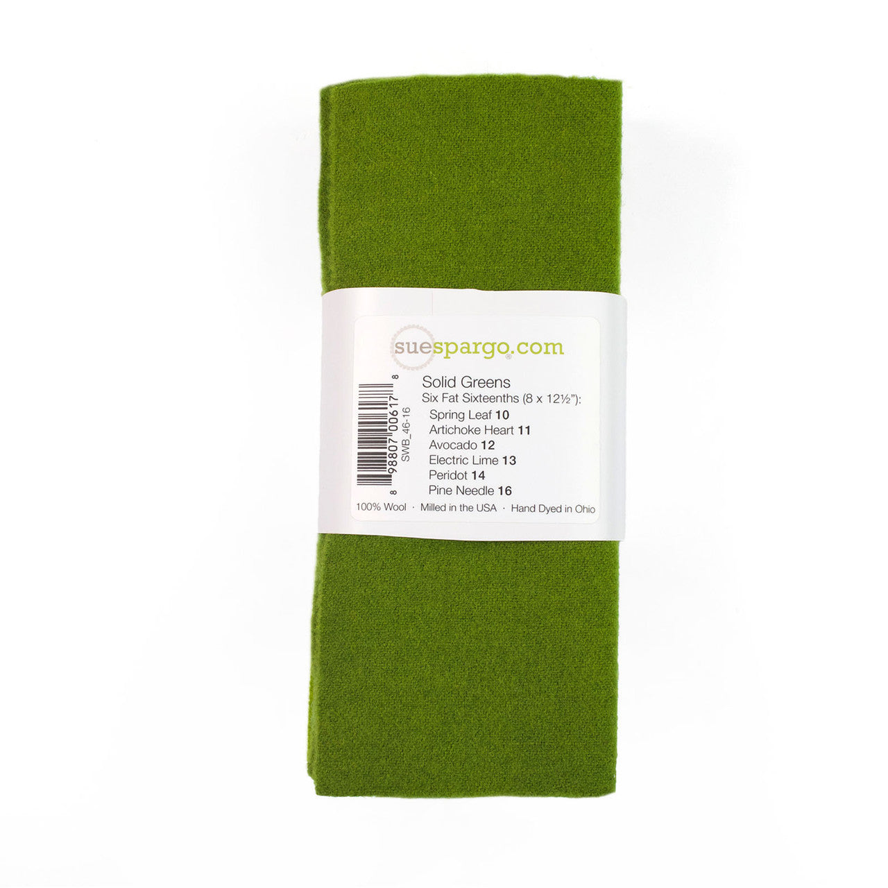 Green Fat 1/16ths Wool Bundle by Sue Spargo
