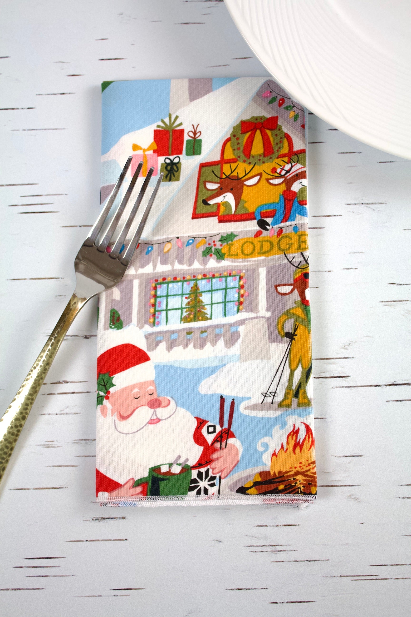 Santa's Ski Lodge Napkins