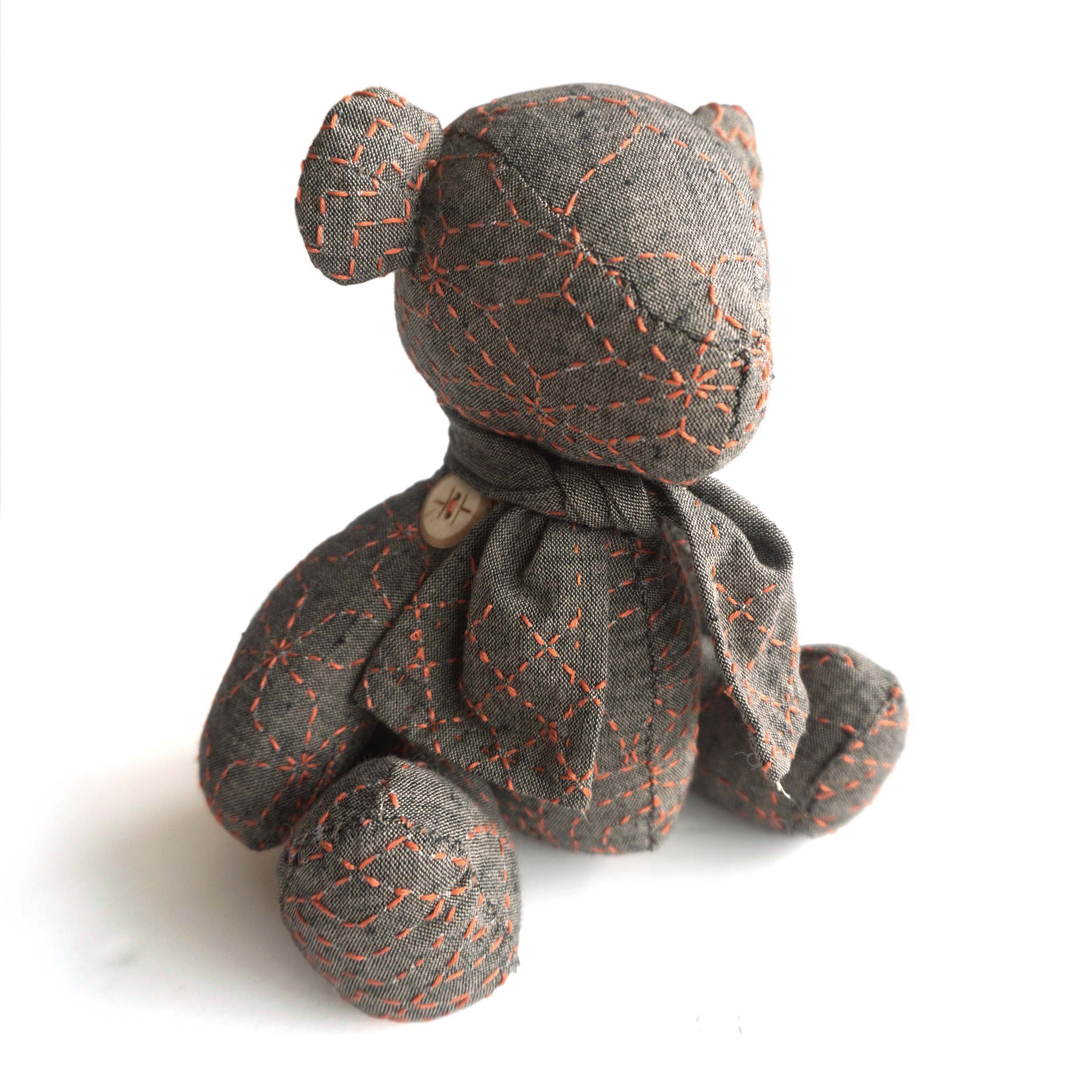 Sashiko Teddy Bear Sampler