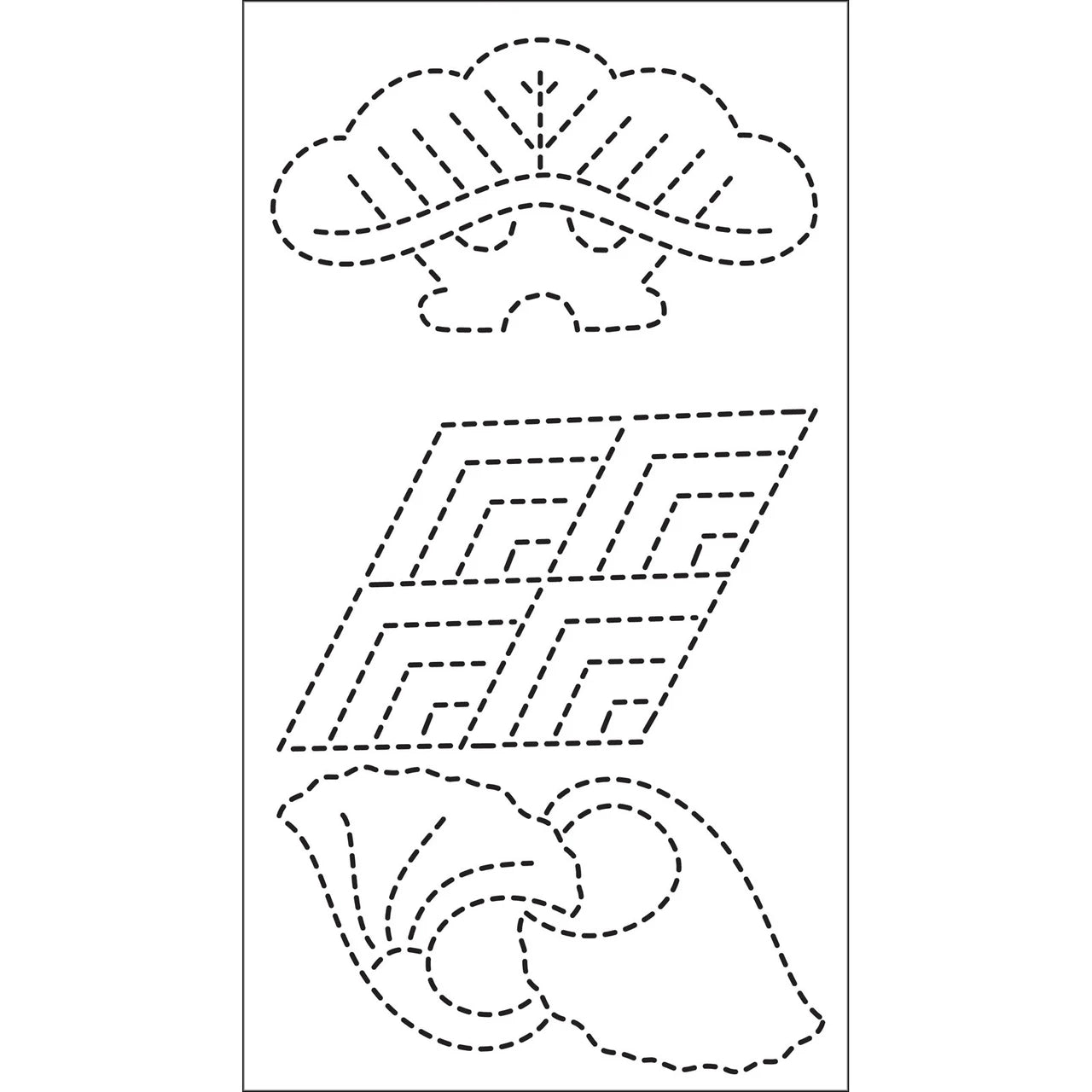 Sashiko Stencils: Borders & Classic Motifs