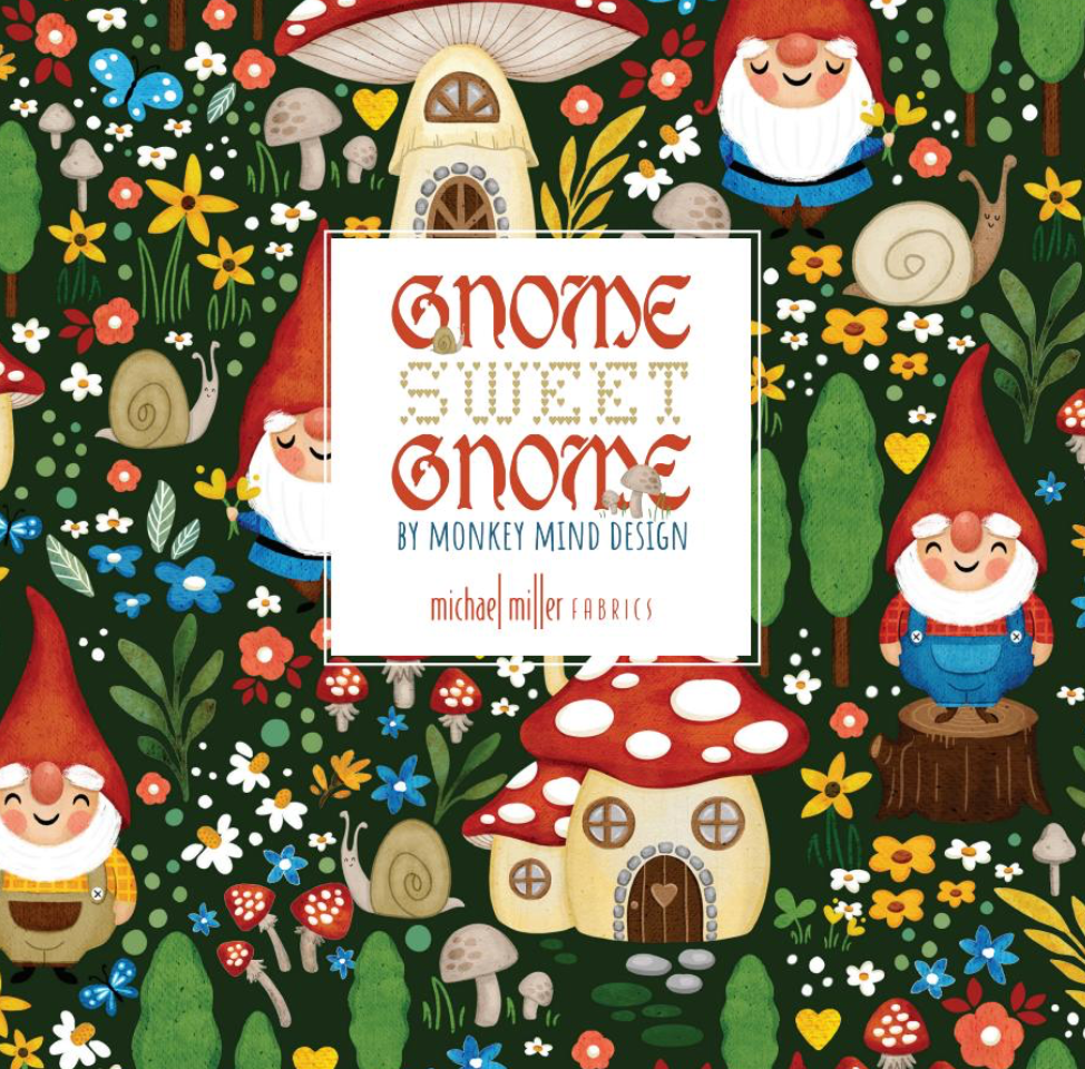 Gnome Is Where the Heart Is by Michael Miller Fabrics