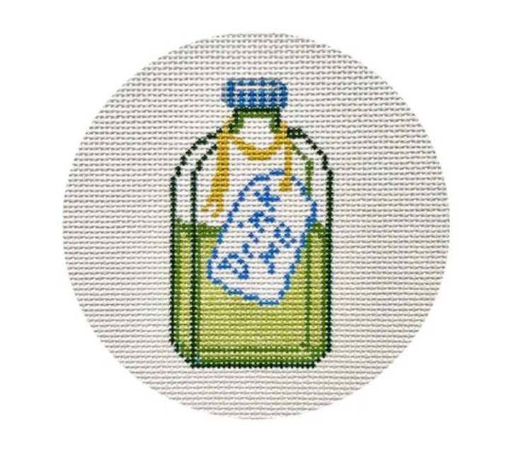 Drink Me / Alice in Technicolor Needlepoint Canvas