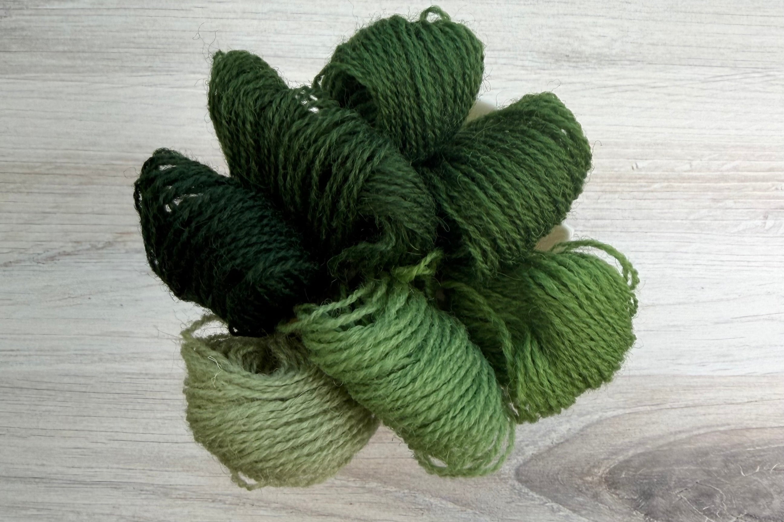 Individual Appletons Crewel Wool Skeins from the Sea Green Colorway
