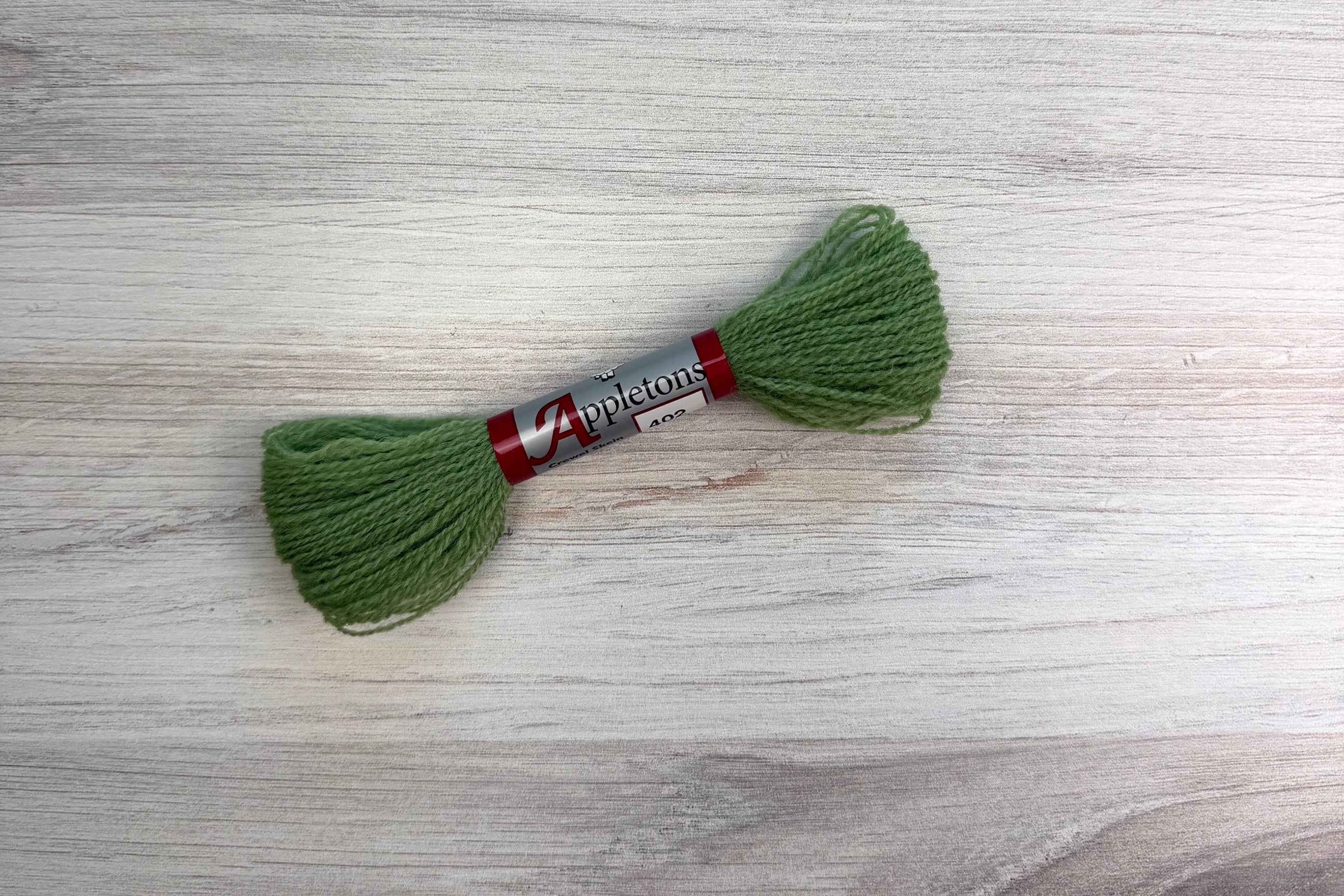 Individual Appletons Crewel Wool Skeins from the Sea Green Colorway