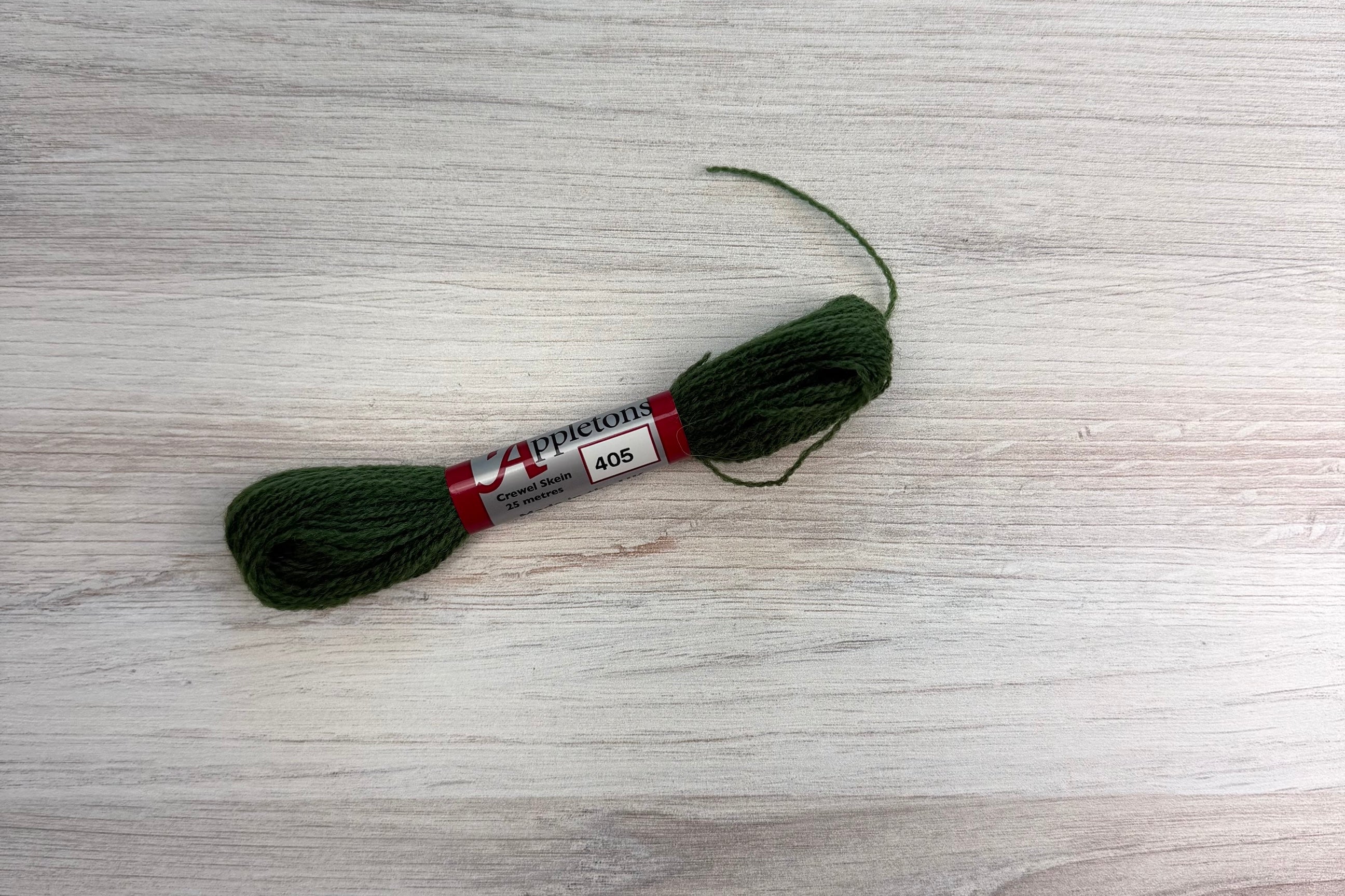 Individual Appletons Crewel Wool Skeins from the Sea Green Colorway