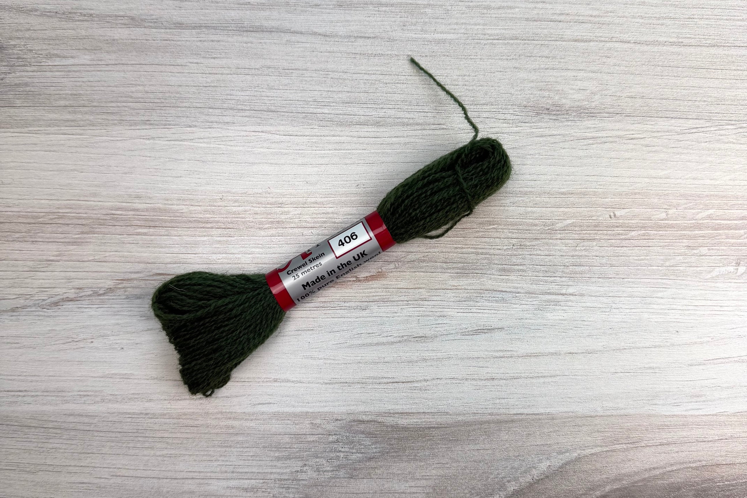 Individual Appletons Crewel Wool Skeins from the Sea Green Colorway